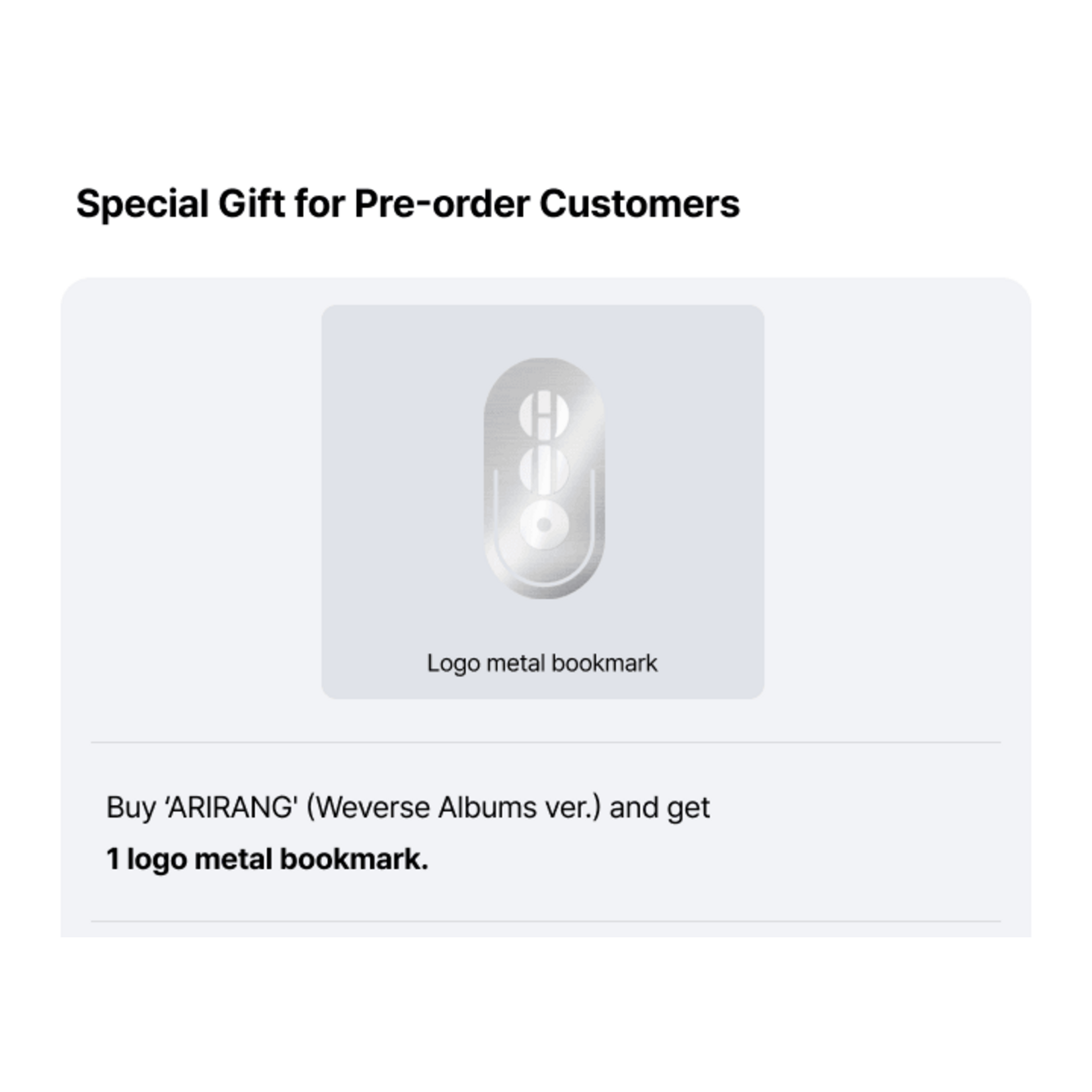 BTS BTS - [ARIRANG] (Weverse Albums ver.) + Weverse Gift (WS)