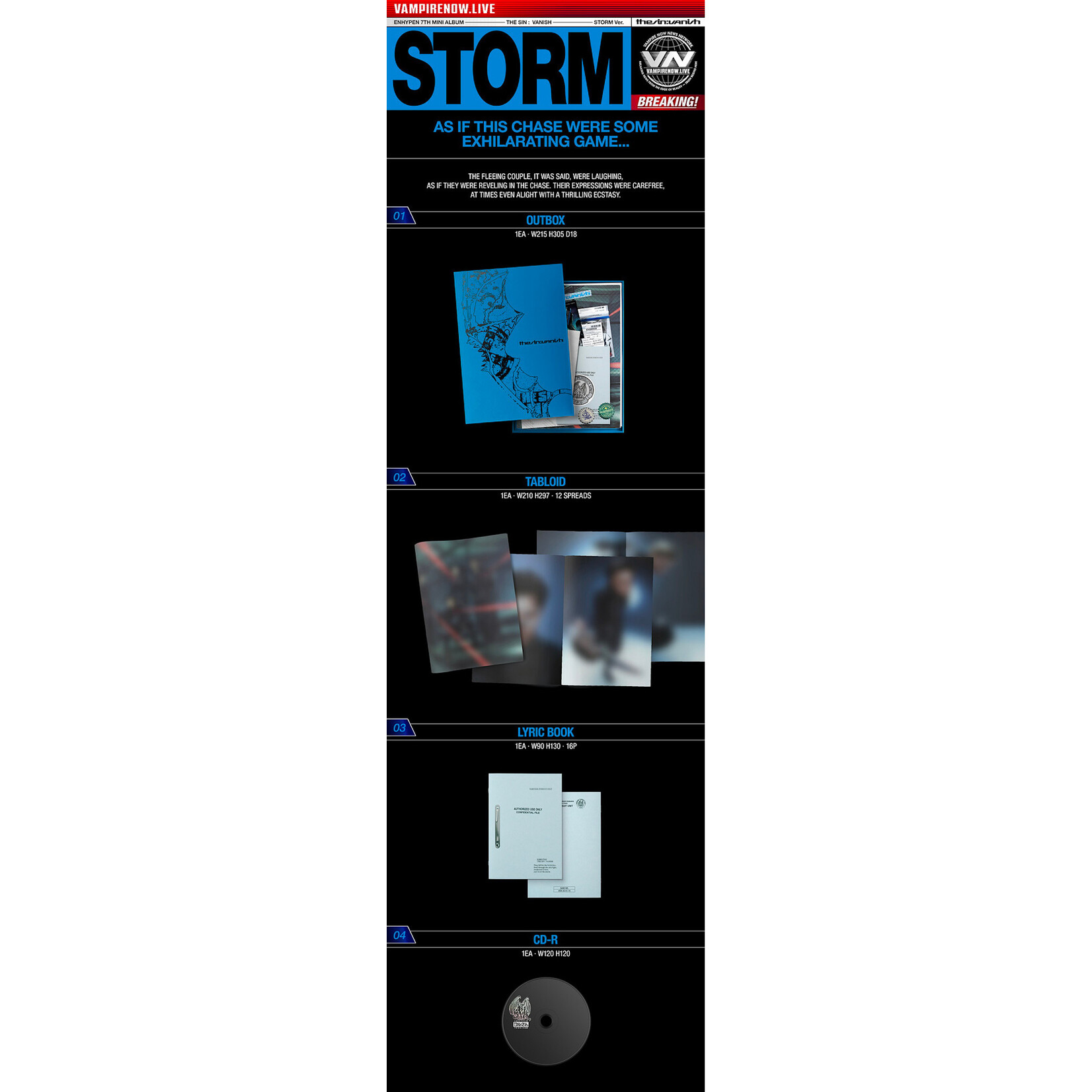 Enhypen [STUDIO CHOOM] ENHYPEN - 7TH MINI ALBUM [THE SIN : VANISH] (Photobook Ver.) + Random Photocard (WS)