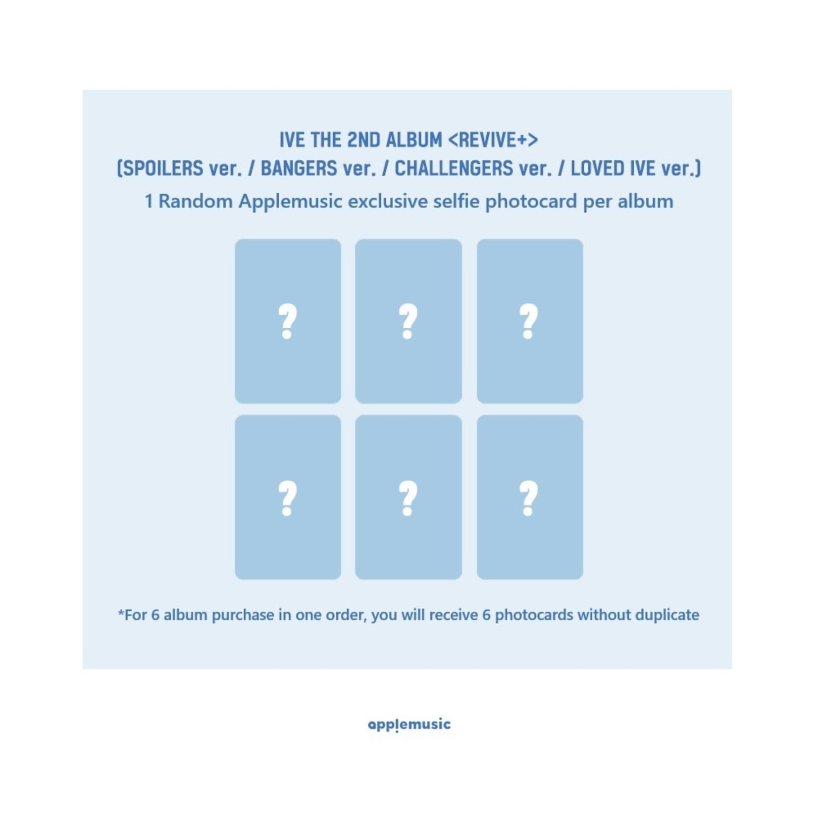 Ive IVE - THE 2ND ALBUM [REVIVE+] + Random Photocard (APPLE MUSIC)
