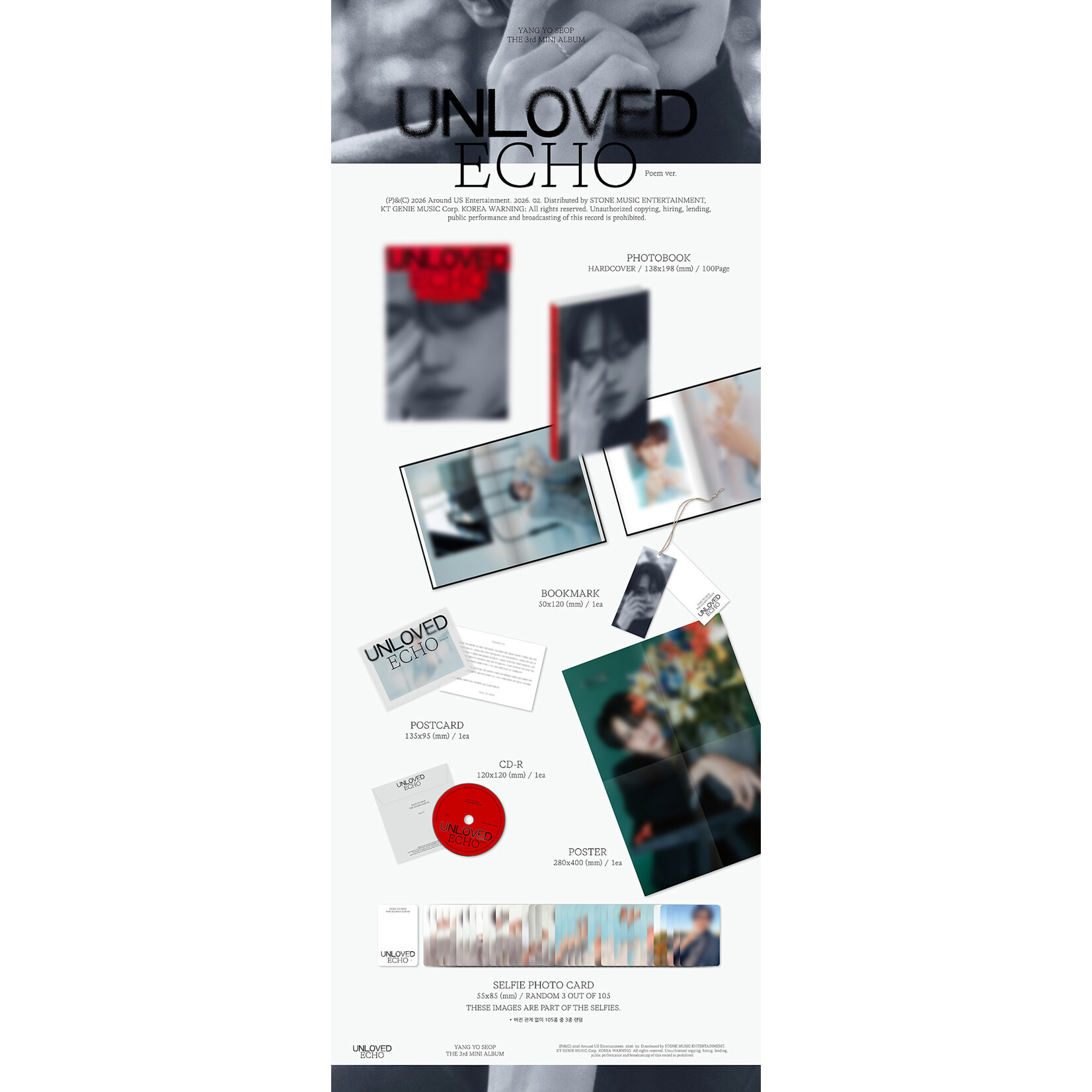 HIGHLIGHT YANGYOSEOP - THE 3rd MINI ALBUM 'Unloved Echo' (Photobook Ver.)