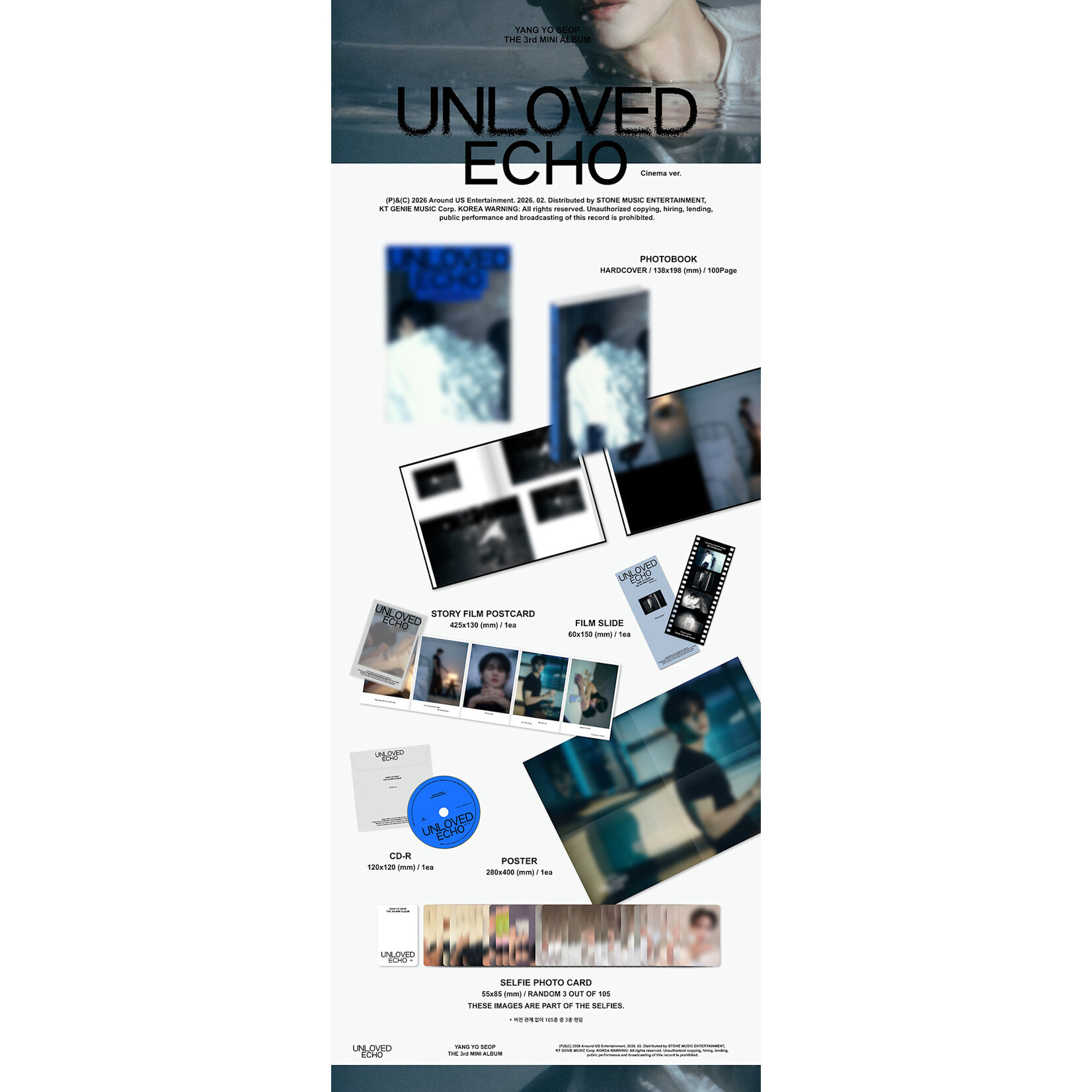 HIGHLIGHT YANGYOSEOP - THE 3rd MINI ALBUM 'Unloved Echo' (Photobook Ver.)