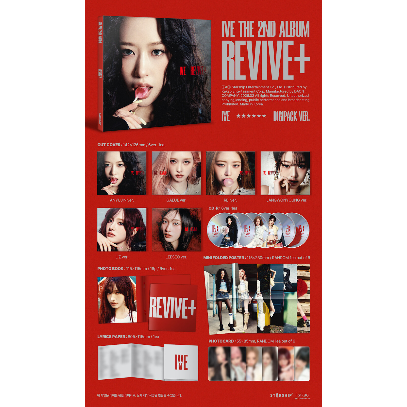 Ive IVE - THE 2ND ALBUM [REVIVE+] (Digipack Ver.)