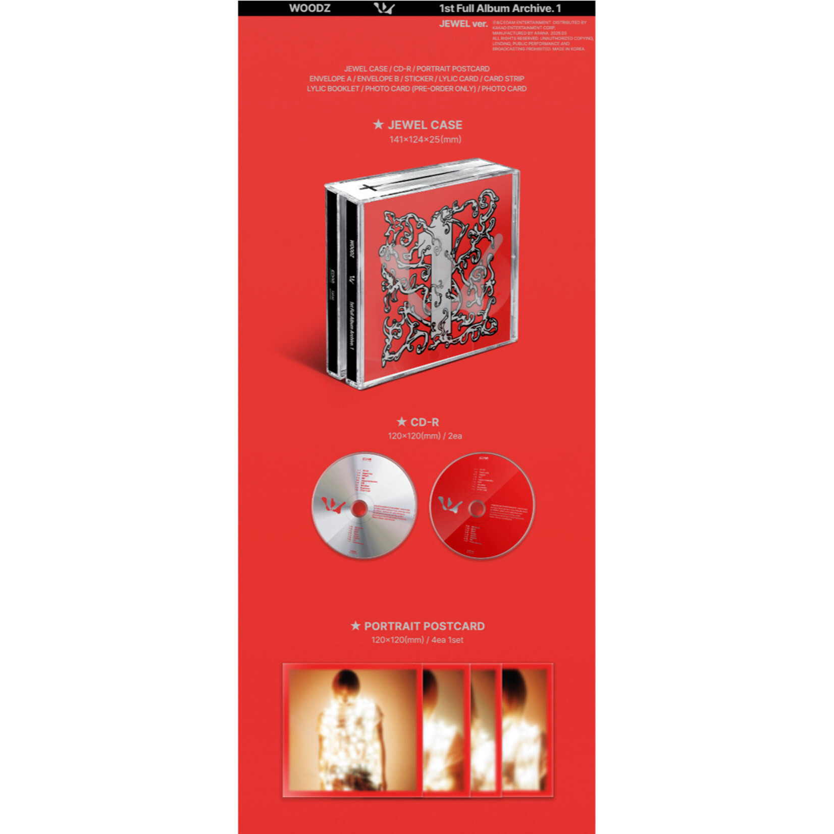 WOODZ WOODZ - 1st Full Album [Archive. 1] (Jewel Ver.) (2CD)