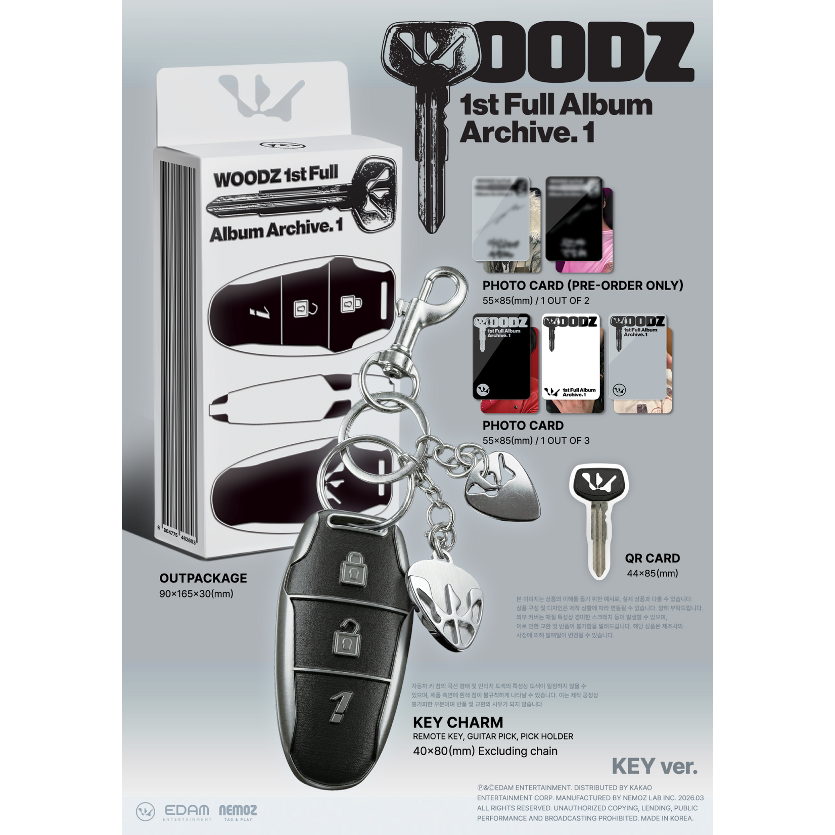 WOODZ WOODZ - 1st Full Album [Archive. 1] (Key Ver.)