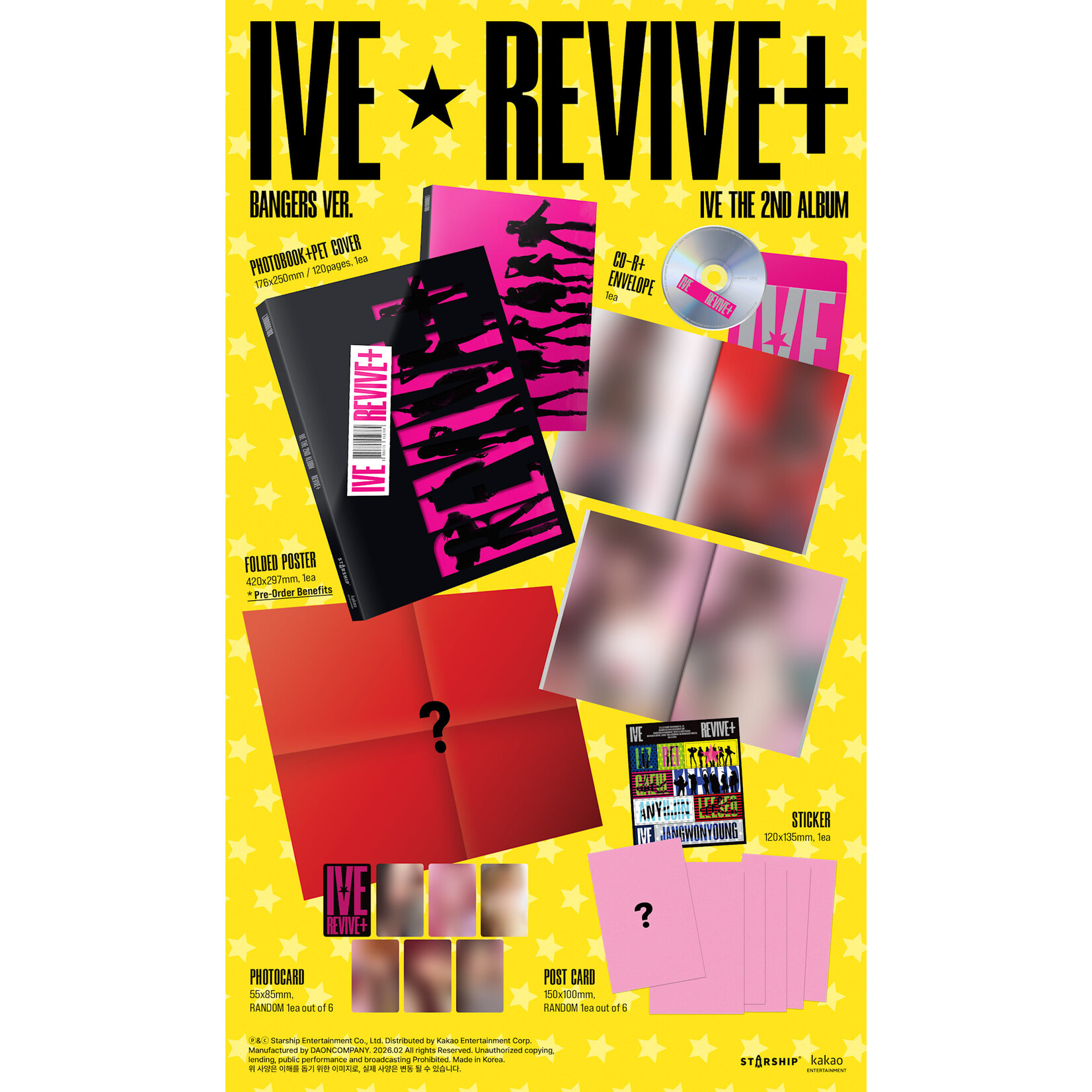 Ive IVE - THE 2ND ALBUM [REVIVE+] + Random Photocard (MAKESTAR)