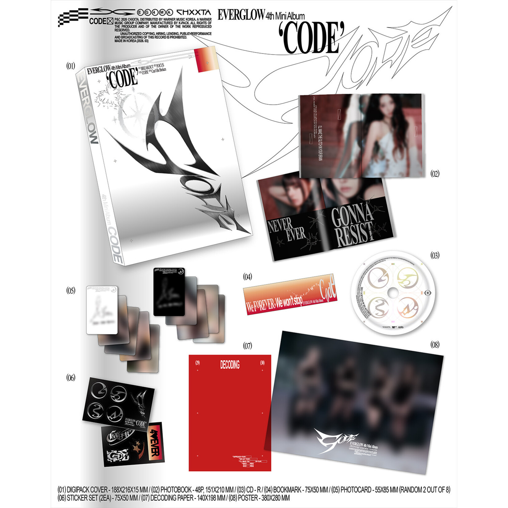 EVERGLOW EVERGLOW - 4th Mini Album [CODE] (PHOTOBOOK Ver.)