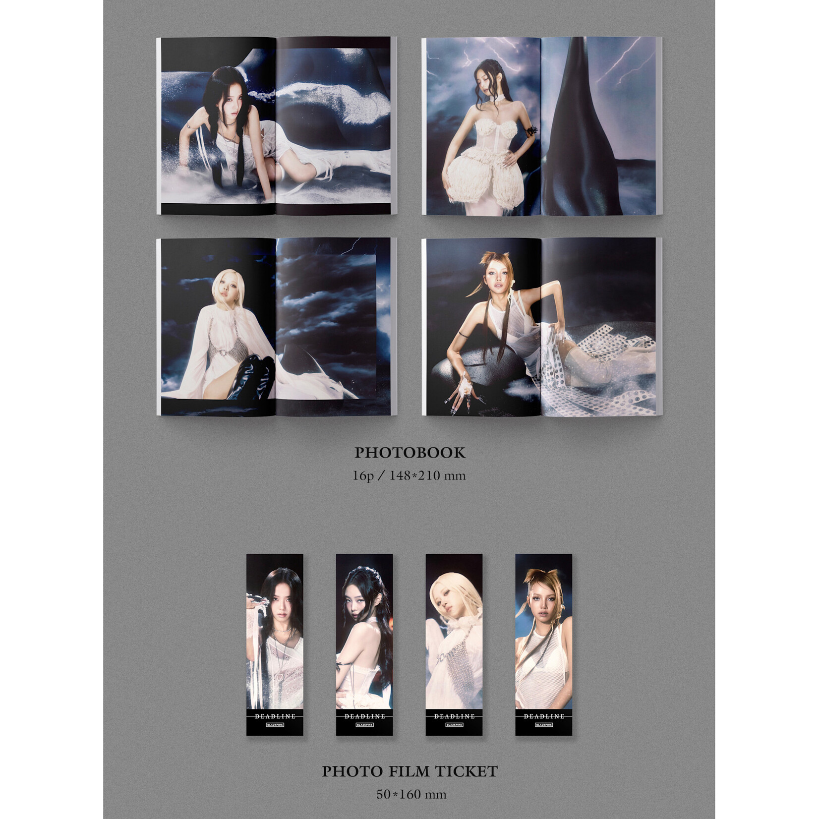 BlackPink BLACKPINK - 3rd MINI ALBUM [DEADLINE] (SILVER Ver.) + Random Photocard (DEAR MY MUSE)