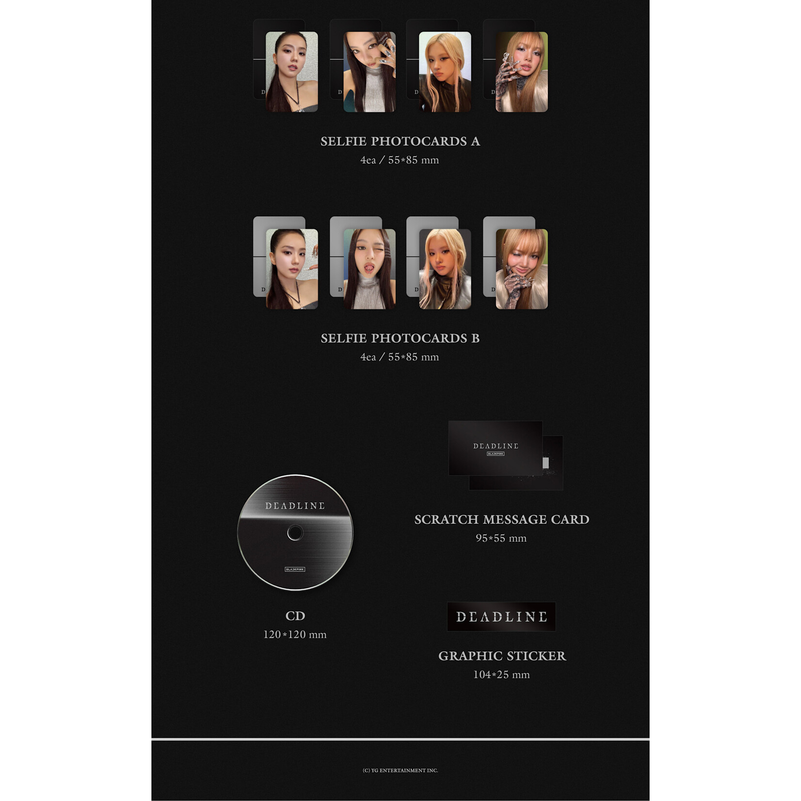 BlackPink BLACKPINK - 3rd MINI ALBUM [DEADLINE] (GRAY Ver.) + 1 random photocard (DEAR MY MUSE)