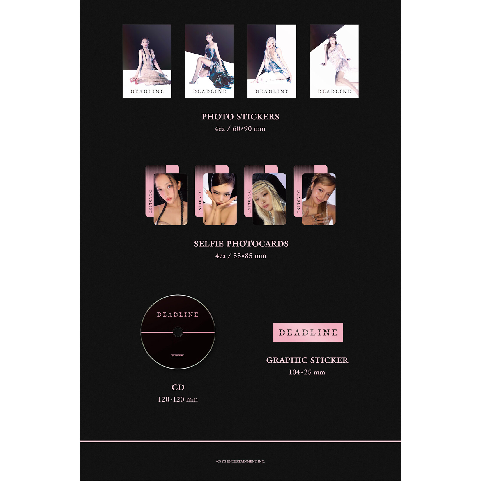 BlackPink BLACKPINK - 3rd MINI ALBUM [DEADLINE] (PINK Ver.) + 1 random photocard (WM)