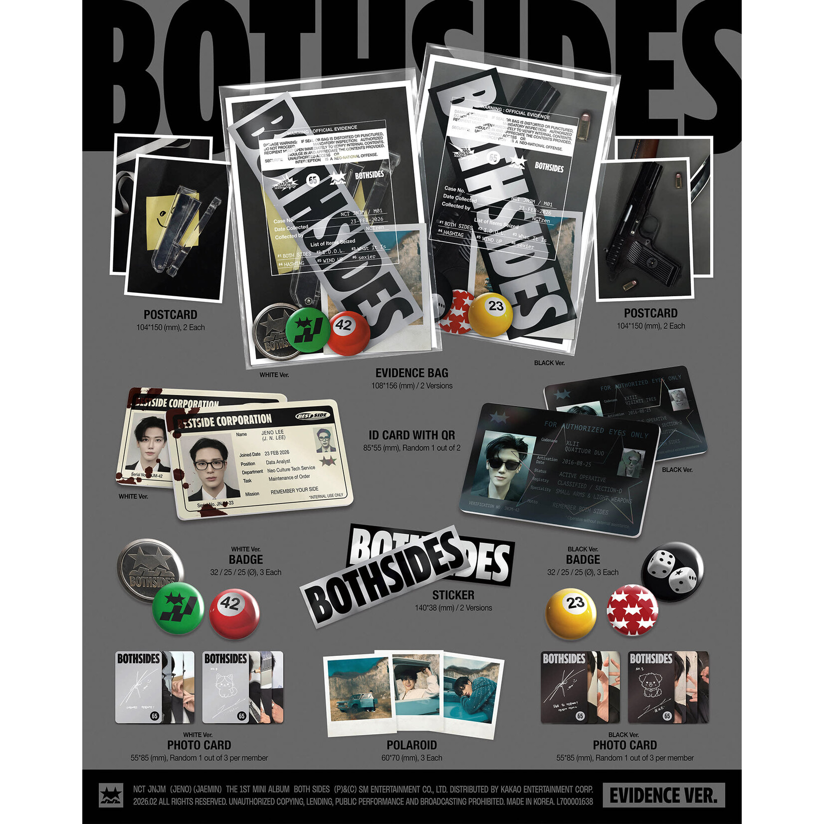 NCT NCT JNJM - 1ST MINI ALBUM [BOTH SIDES] (EVIDENCE Ver.)