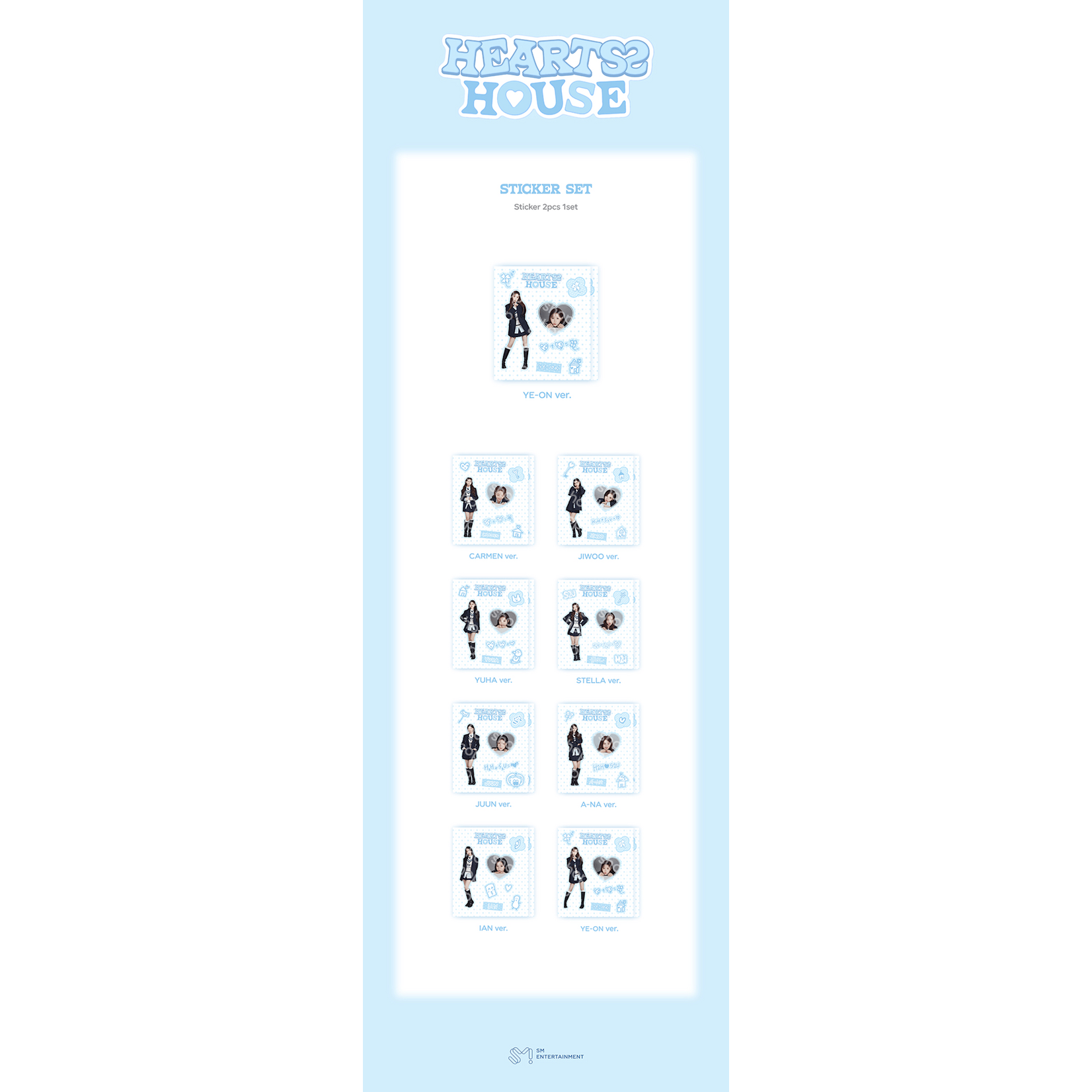 Hearts2Hearts Hearts2Hearts - FANMEETING 'HEARTS 2 HOUSE' MD : STICKER SET