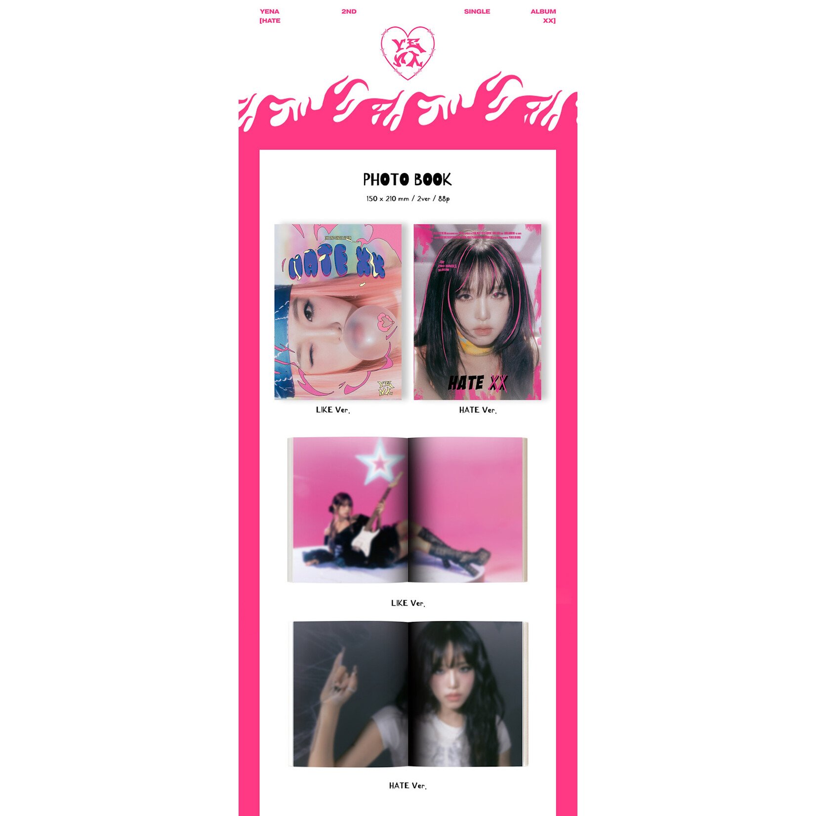 Yena YENA - 2nd EP [HATE XX]