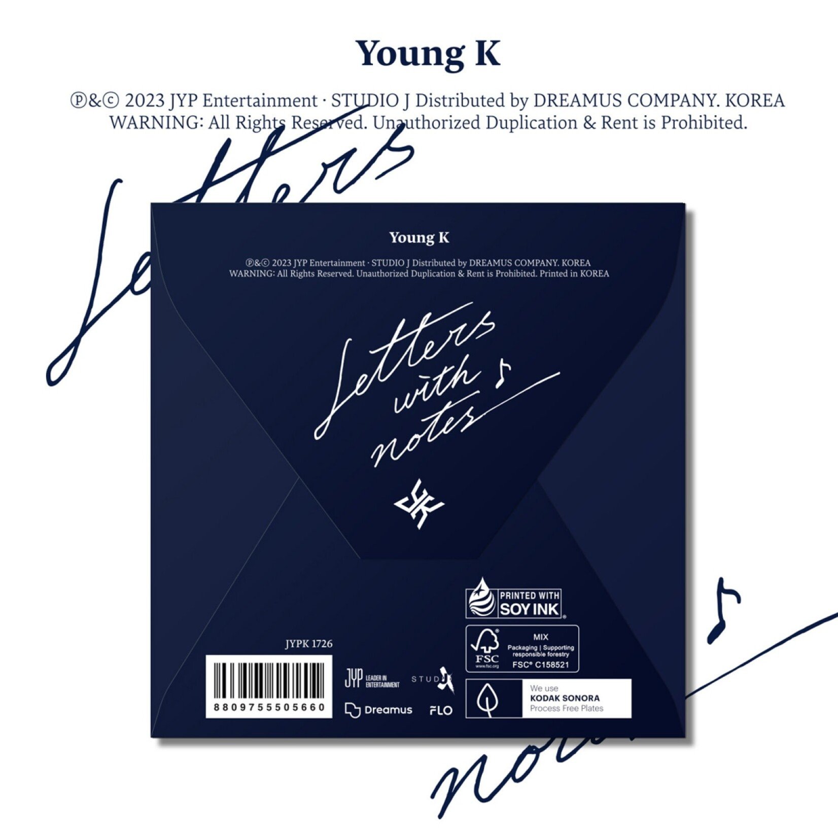 ALLDAY PROJECT YOUNG K (DAY6) - [Letters with notes] (Digipack Ver.)