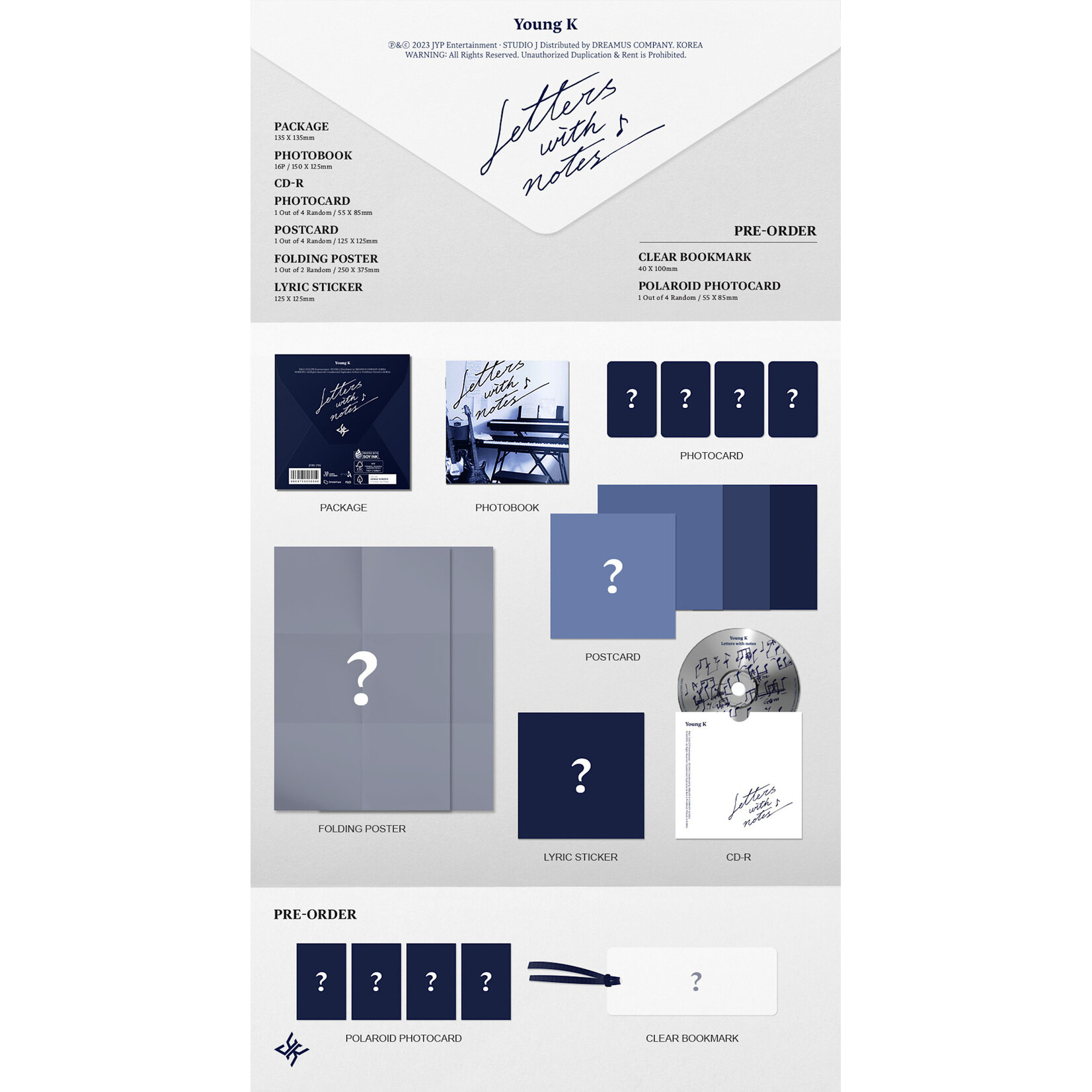 ALLDAY PROJECT YOUNG K (DAY6) - [Letters with notes] (Digipack Ver.)