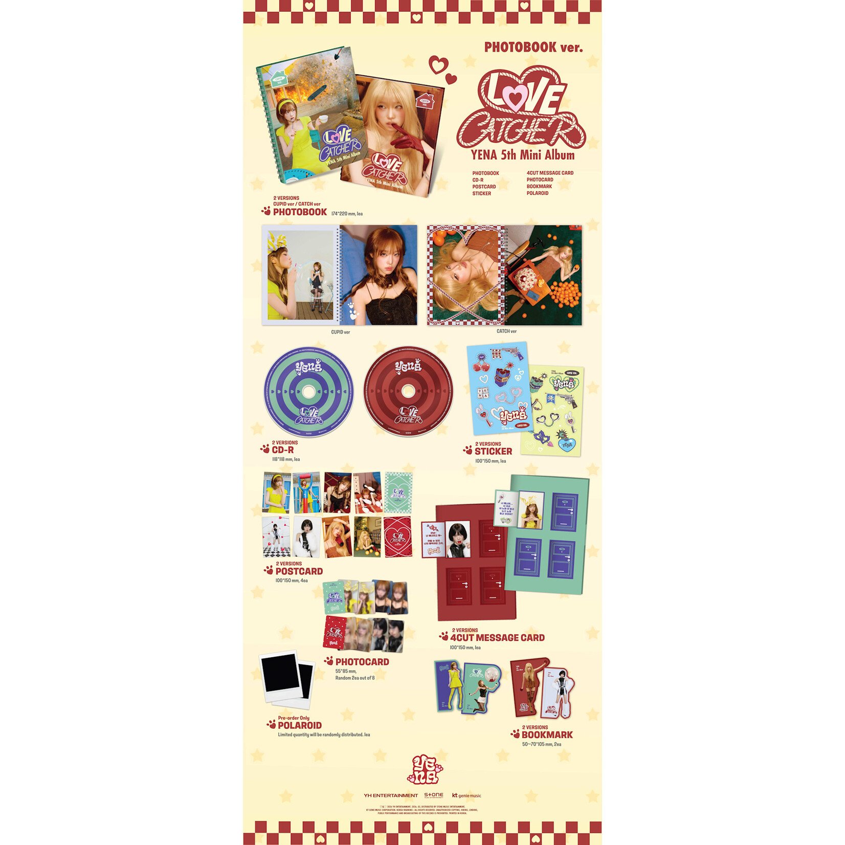 Yena YENA - 5TH MINI ALBUM [LOVE CATCHER] (Photobook ver.)
