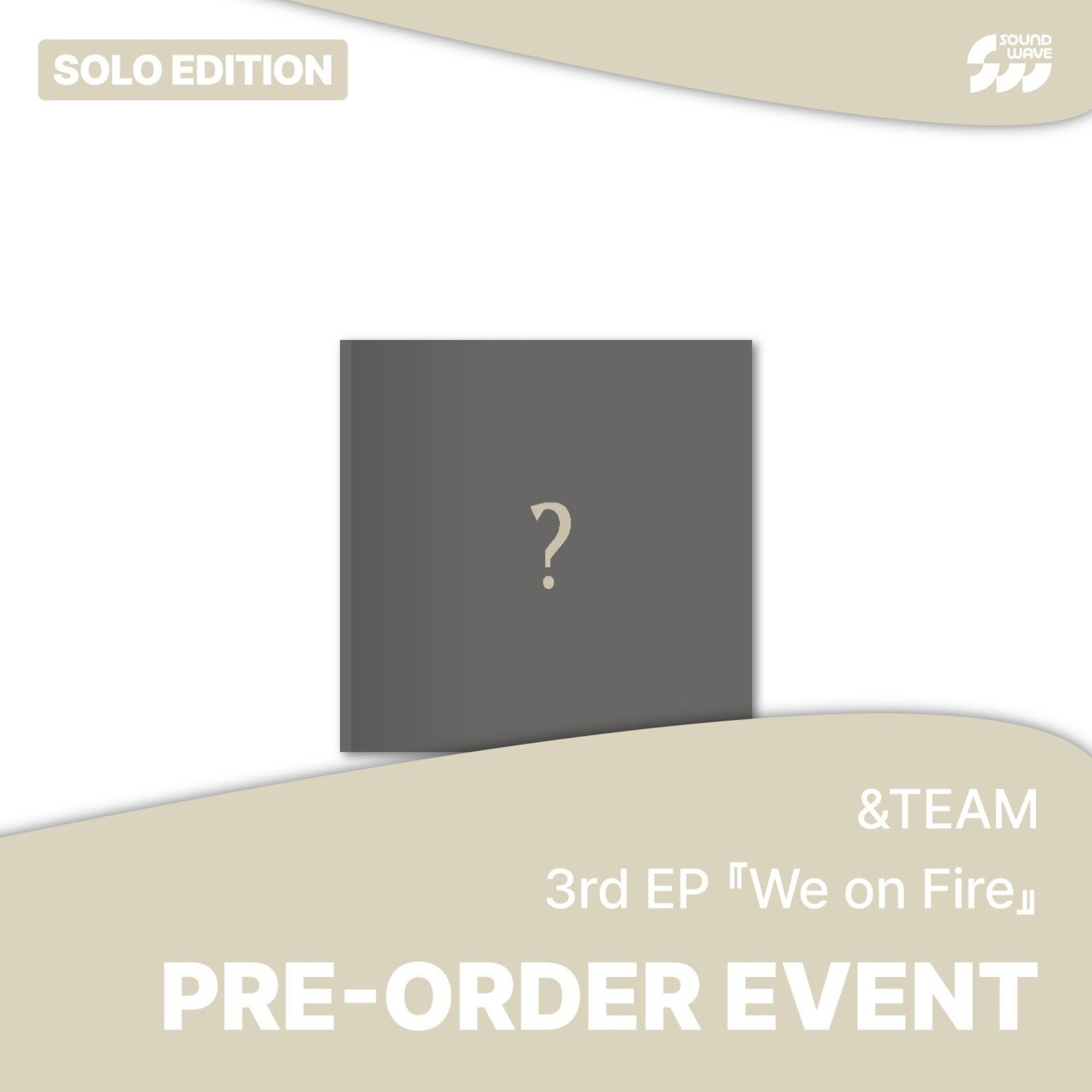 &Team &TEAM - 3rd EP『We on Fire』 SOLO EDITION + Random Photocard (SW)