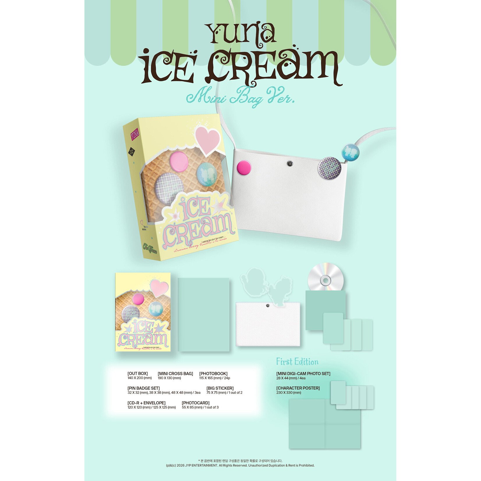 Itzy YUNA (ITZY) - [Ice Cream] (MINI BAG Ver.)