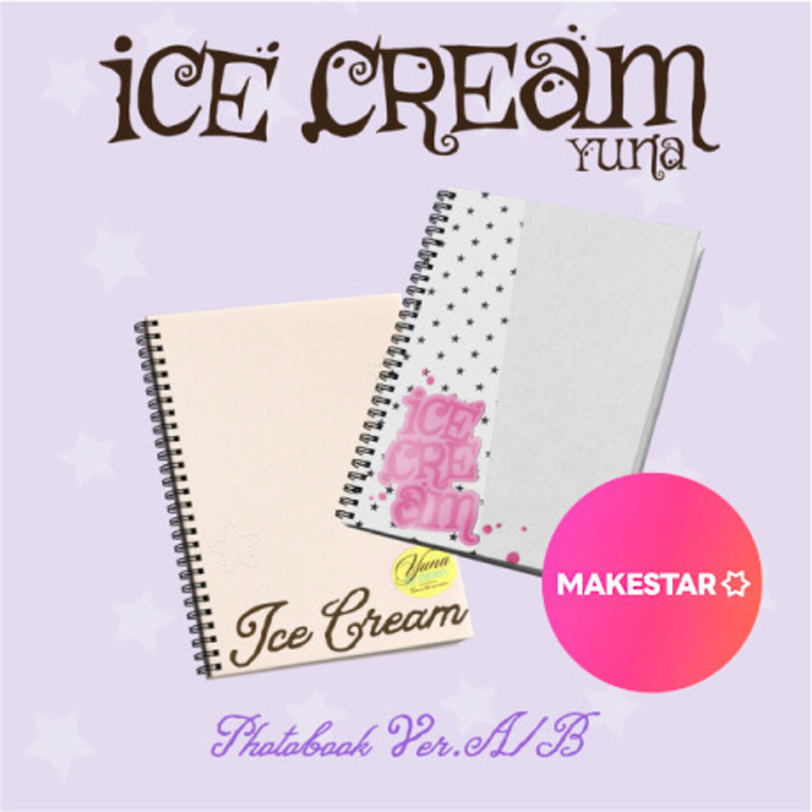 Itzy YUNA (ITZY) - [Ice Cream] (Photobook Ver.) + Random Photocard (MAKESTAR)