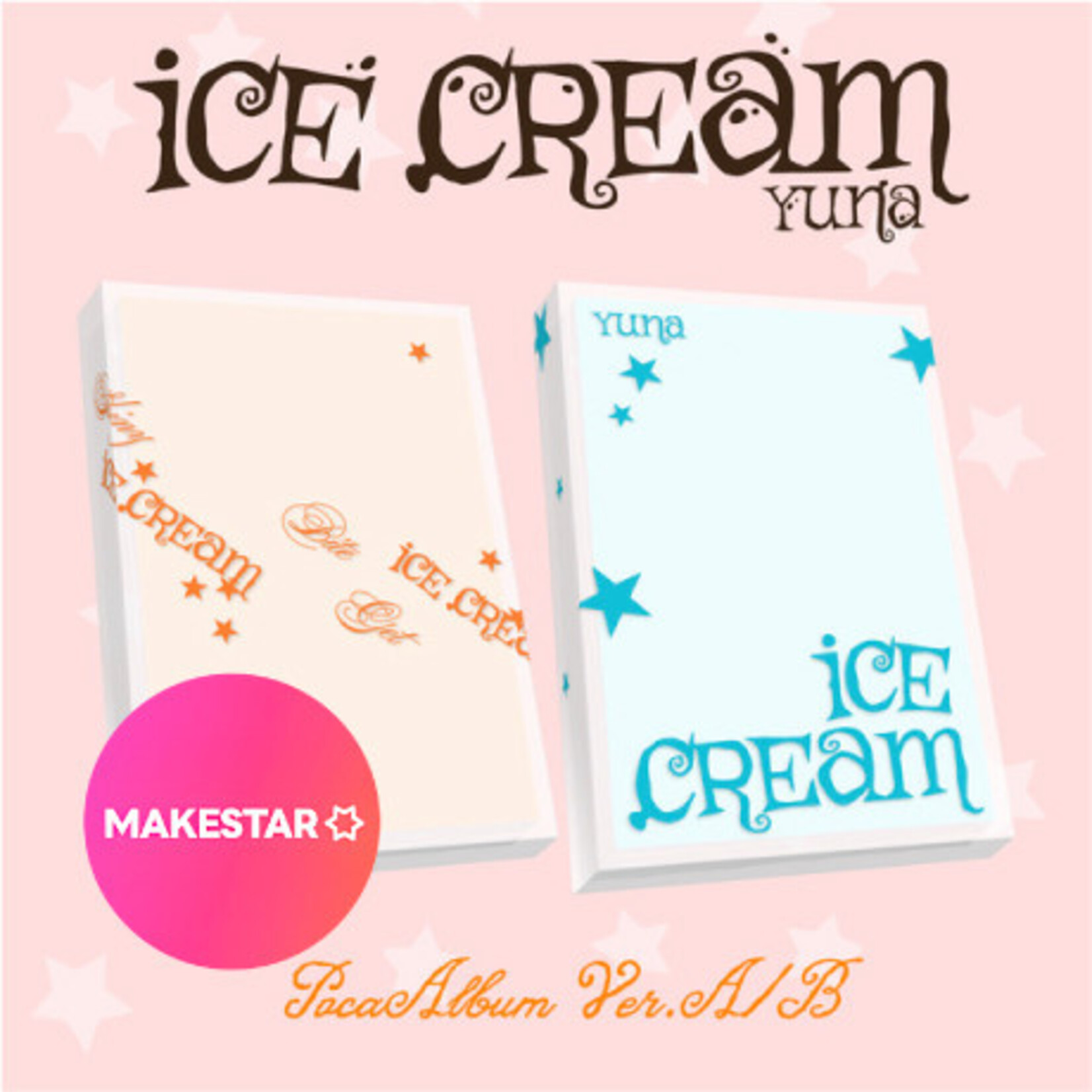 Itzy YUNA (ITZY) - [Ice Cream] (POCAALBUM Ver.) + Random Photocard (MAKESTAR)