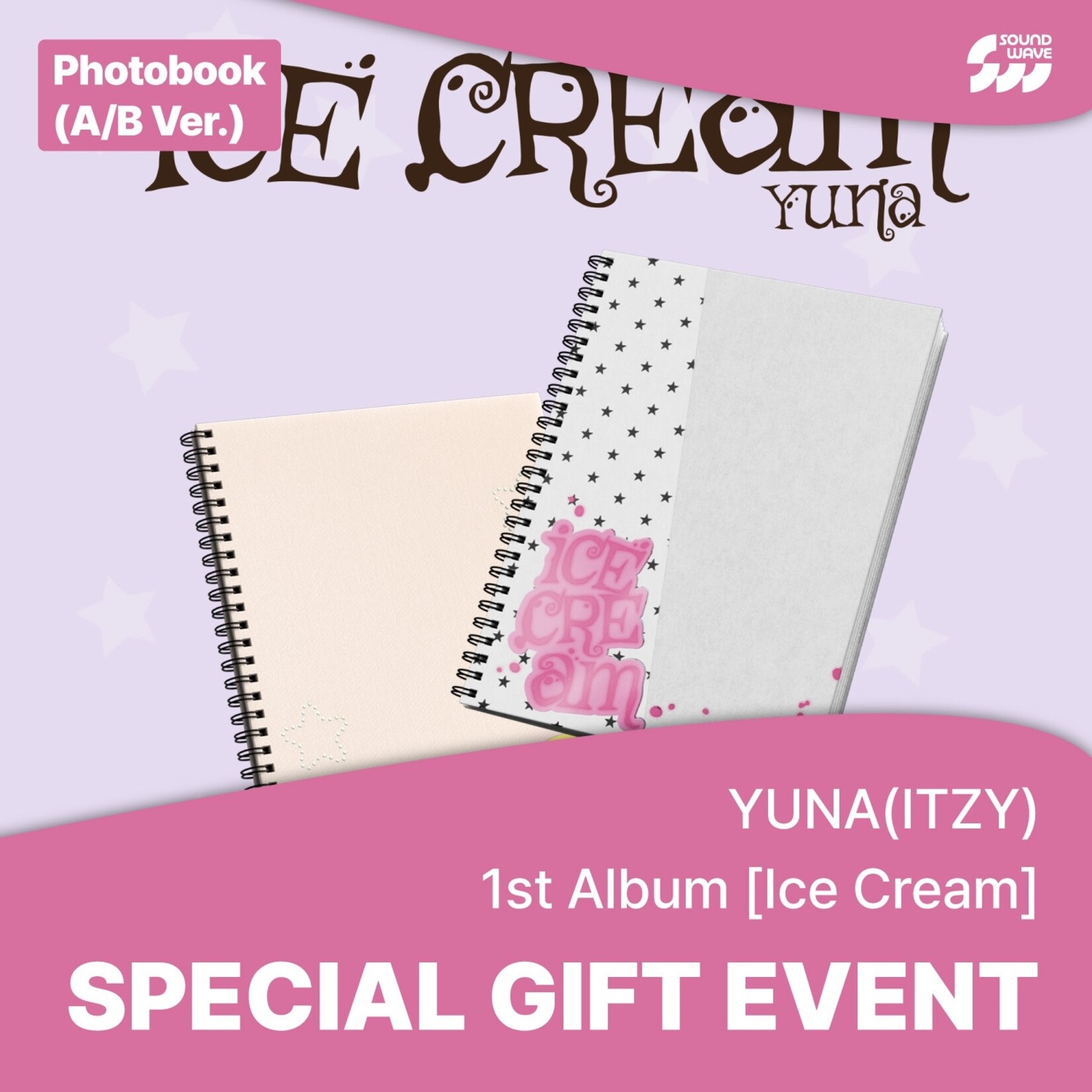 Itzy YUNA (ITZY) - [Ice Cream] (Photobook Ver.) + Random Photocard (SW)