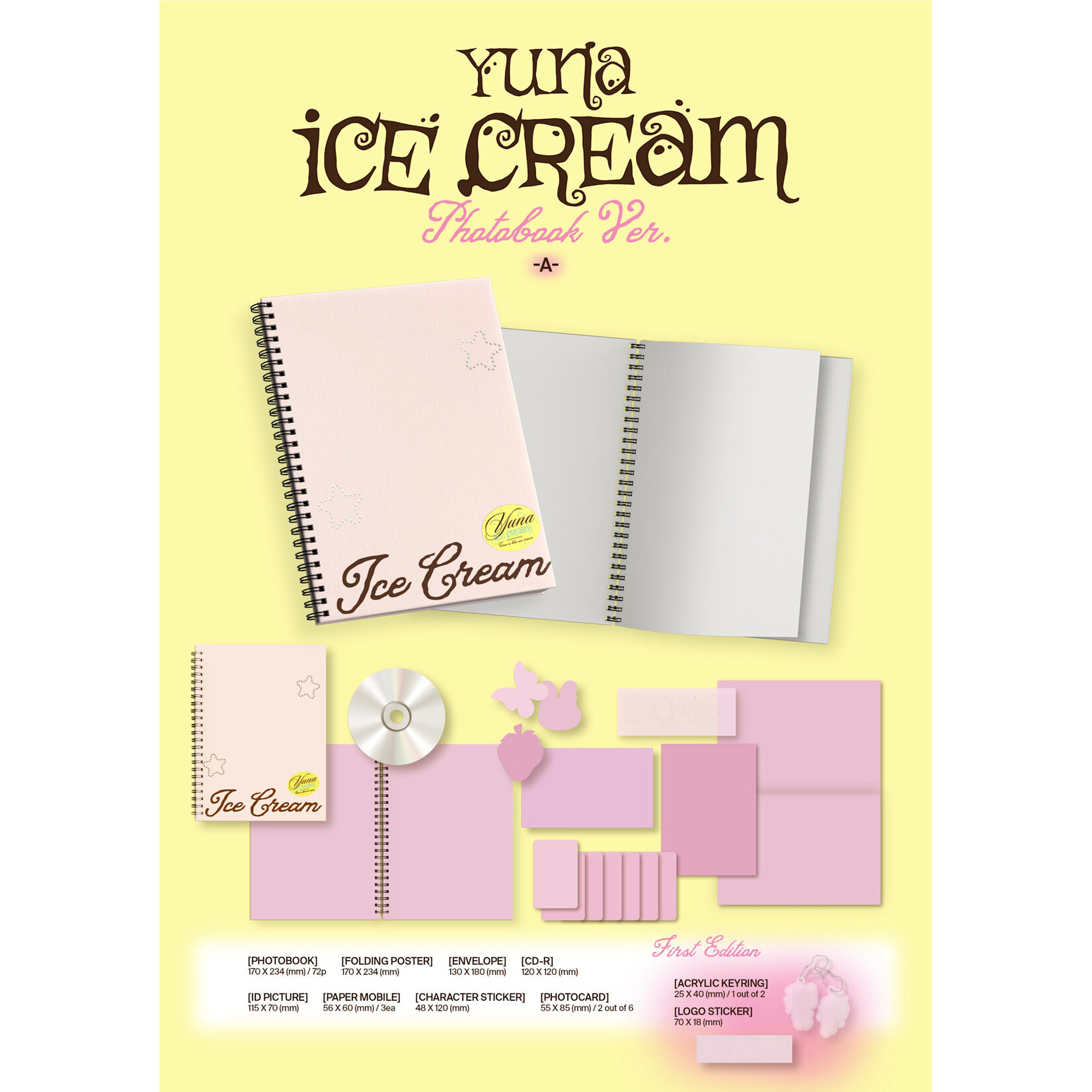 Itzy YUNA (ITZY) - [Ice Cream] (Photobook Ver.) + Random Photocard (SW)