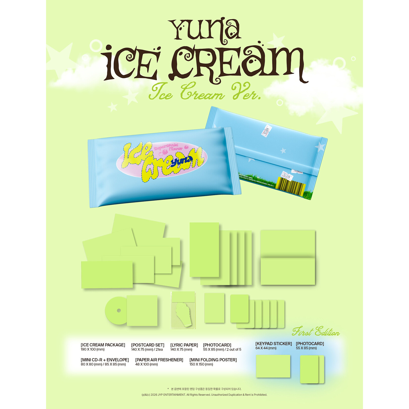 Itzy YUNA (ITZY) - [Ice Cream] (Ice Cream Ver.) + Random Photocard (SW)