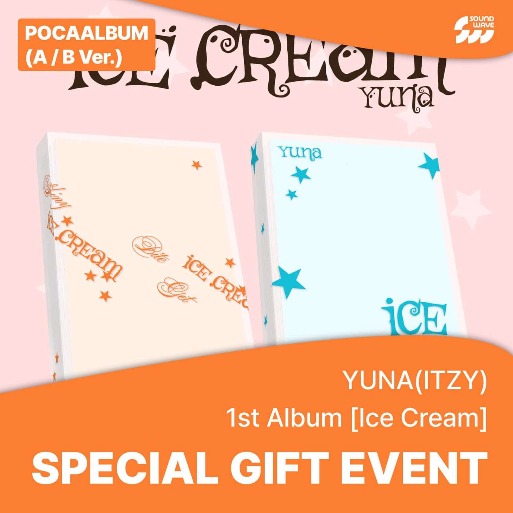 Itzy YUNA (ITZY) - [Ice Cream] (POCAALBUM Ver.) + Random Photocard (SW)