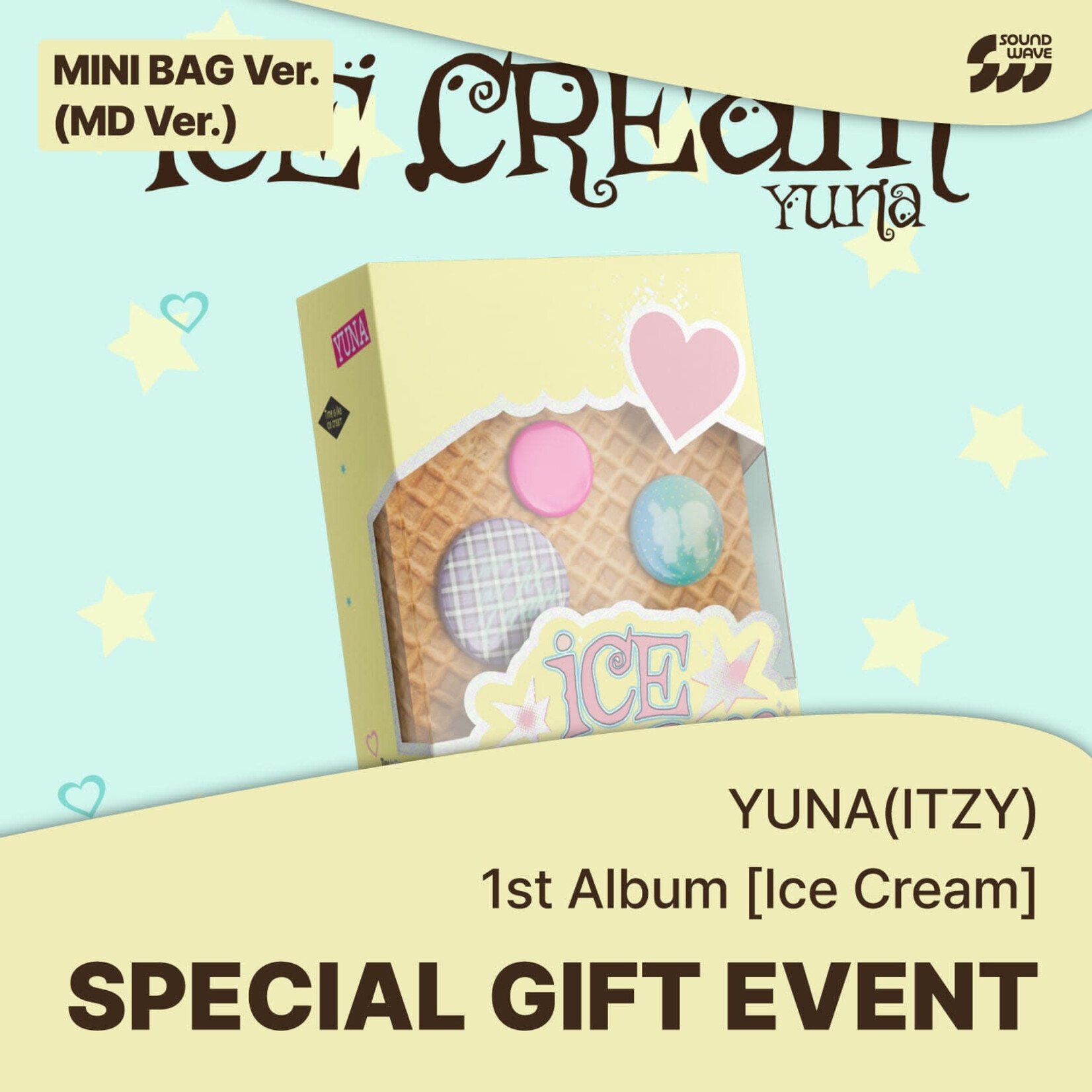 Itzy YUNA (ITZY) - [Ice Cream] (MINI BAG Ver.) + Random Photocard (SW)