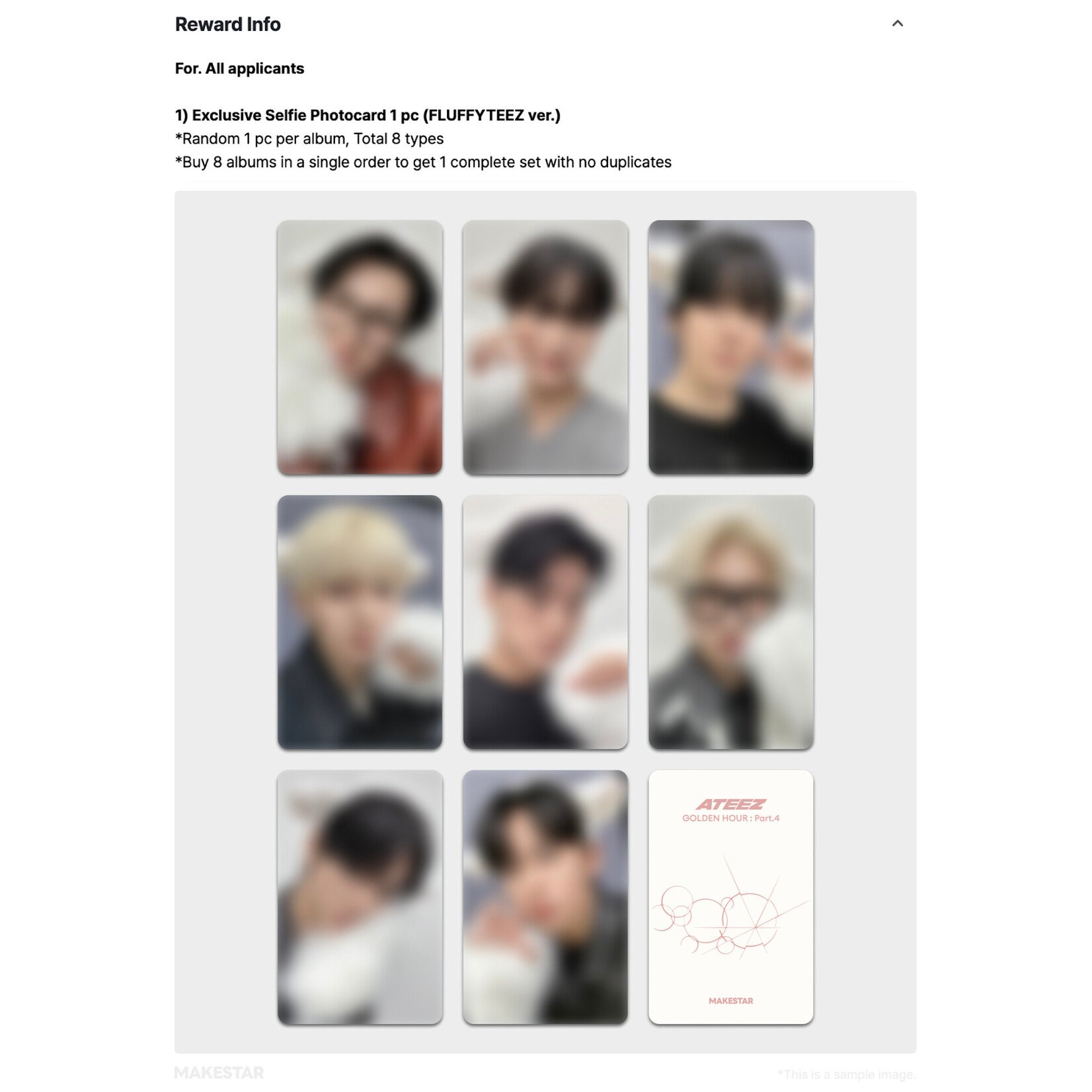 ATEEZ [VIDEO CALL EVENT] ATEEZ - [GOLDEN HOUR : Part.4] (POCAALBUM VER.) + Random Photocard (MAKESTAR)