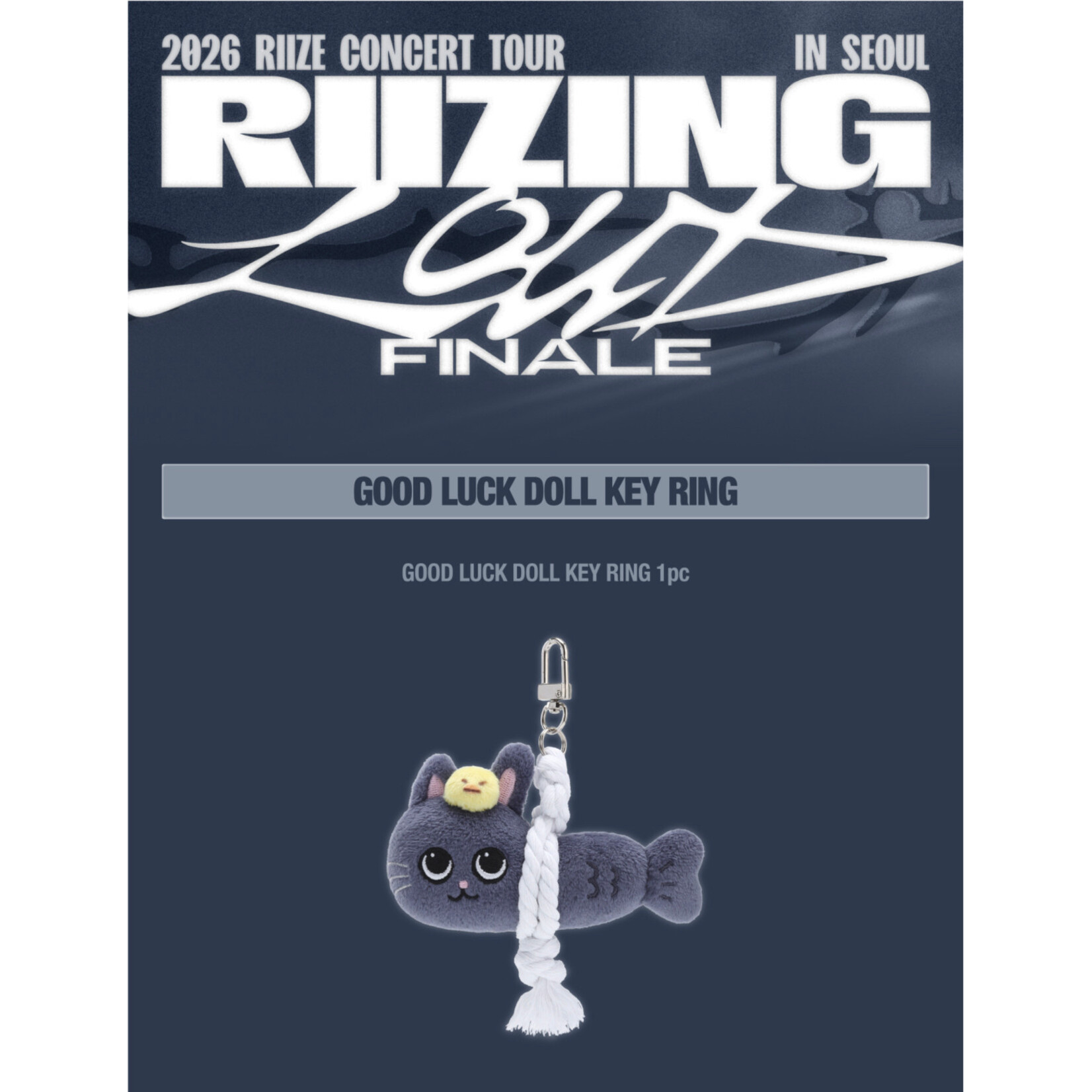 Riize RIIZE - 2026 RIIZE CONCERT TOUR [RIIZING LOUD] FINALE IN SEOUL OFFICIAL MD : GOOD LUCK DOLL KEY RING
