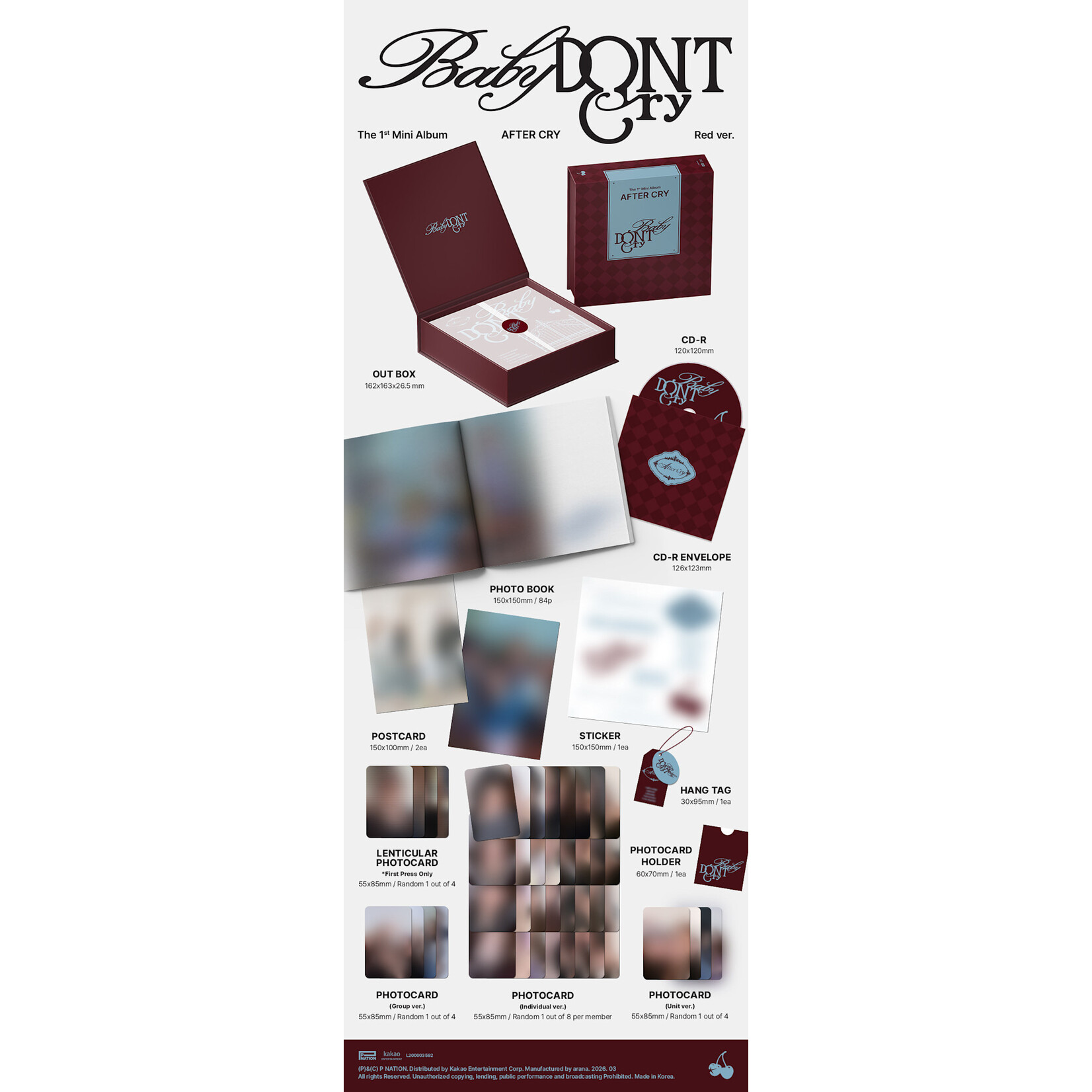 Baby DONT Cry Baby DONT Cry - The 1st Mini Album [AFTER CRY]