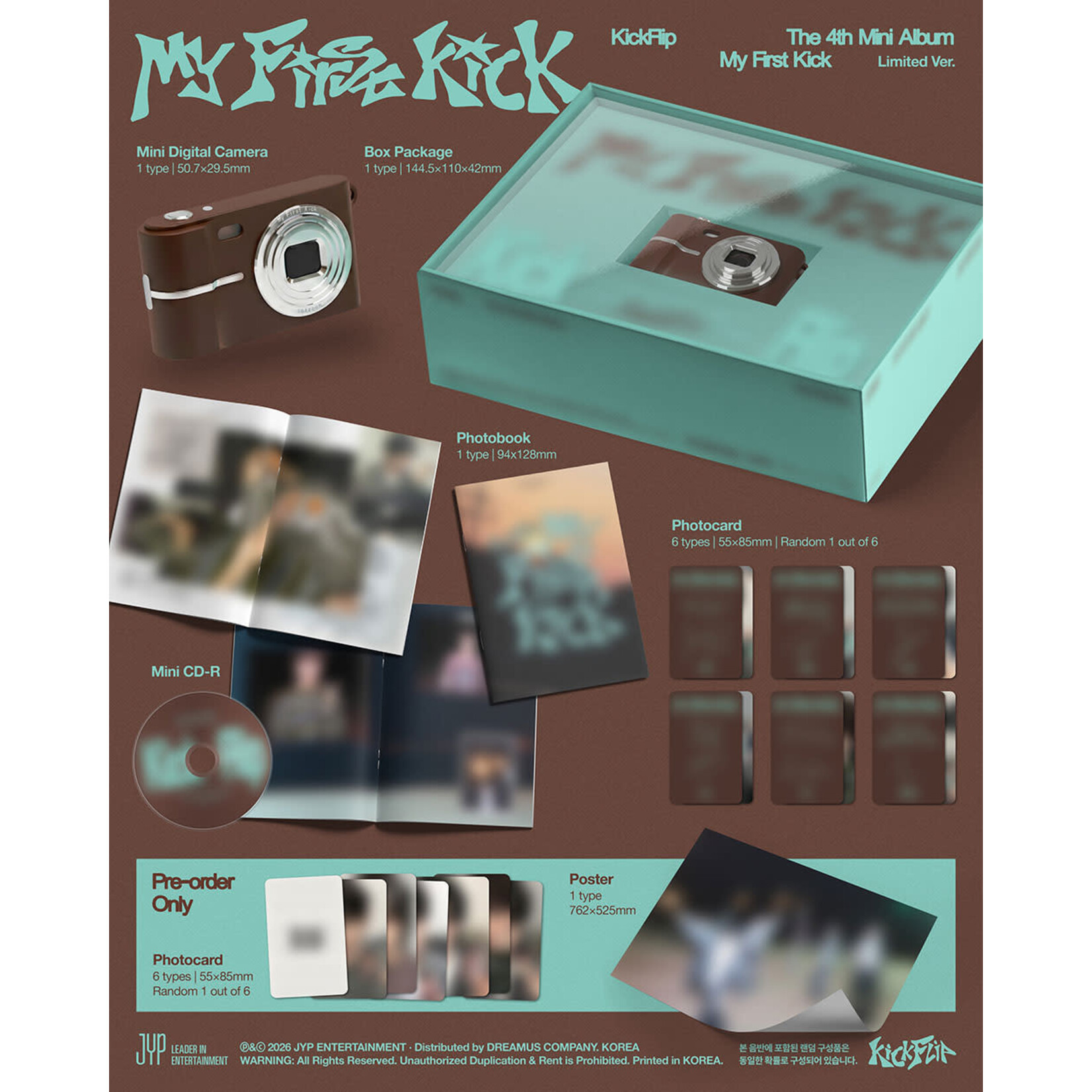 KickFlip KickFlip - The 4th Mini Album 'My First Kick' (Limited Ver.)