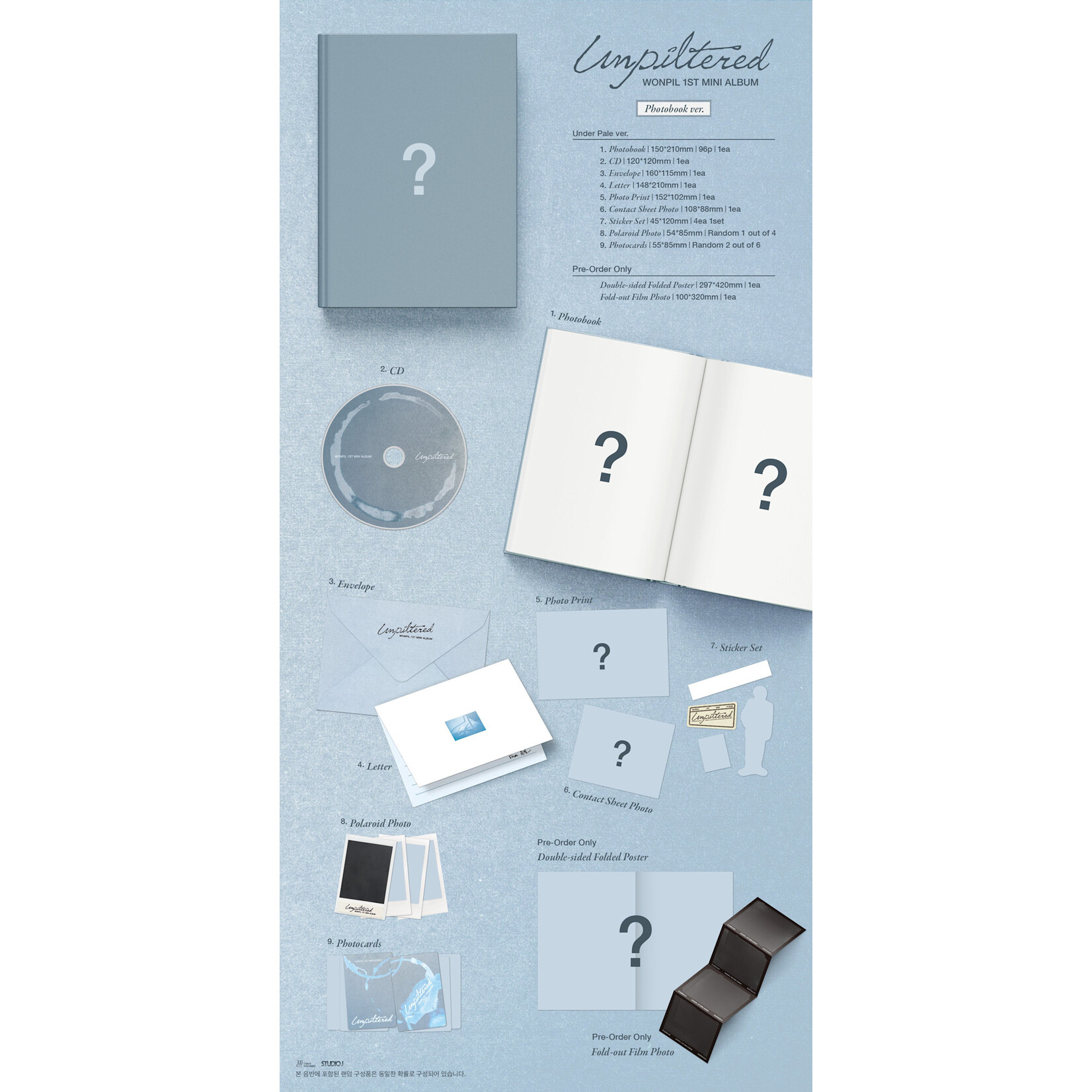 DAY6 WONPIL (DAY6) - 1st Mini Album [Unpiltered] (Photobook Ver.)