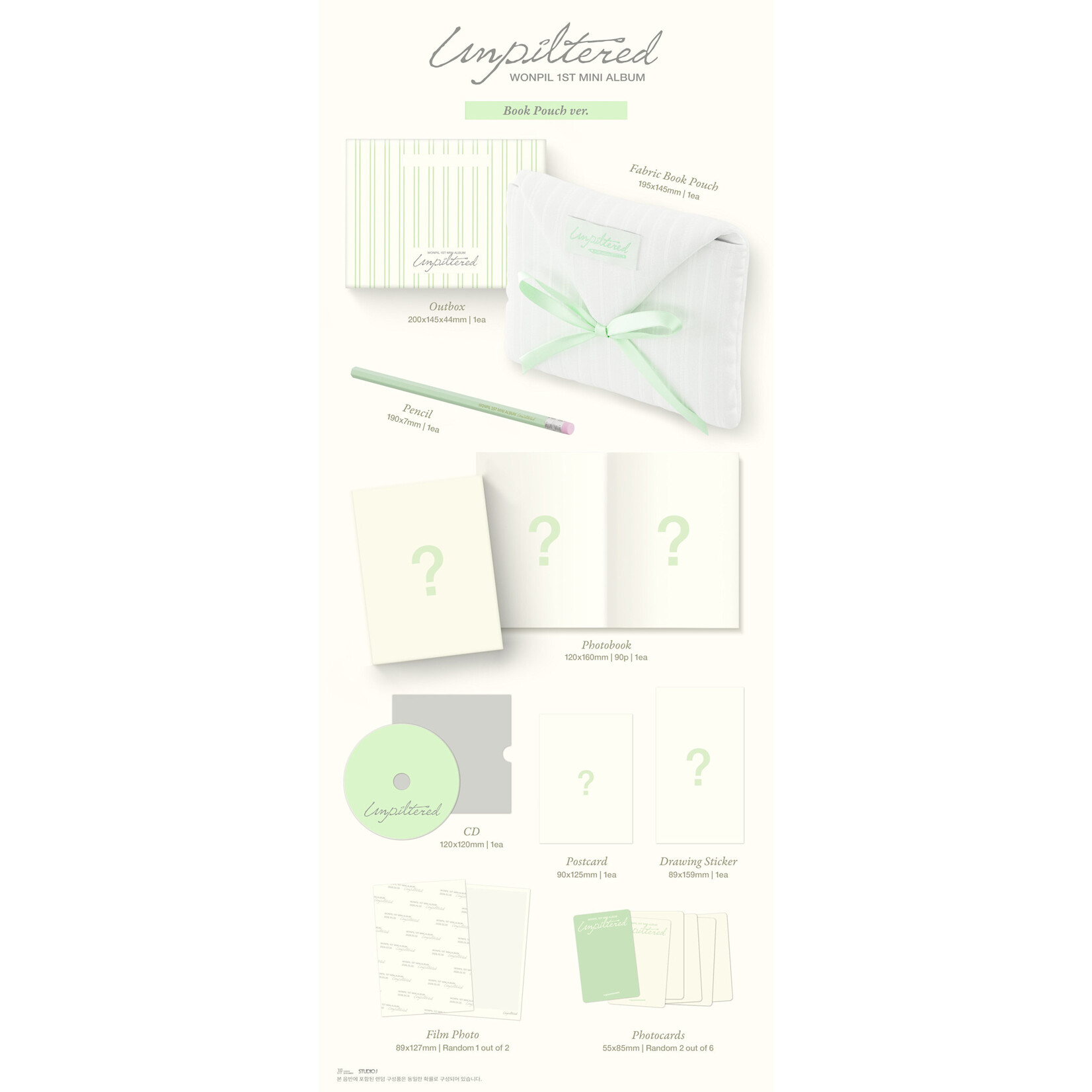 DAY6 WONPIL (DAY6) - 1st Mini Album [Unpiltered] (Book Pouch ver.)