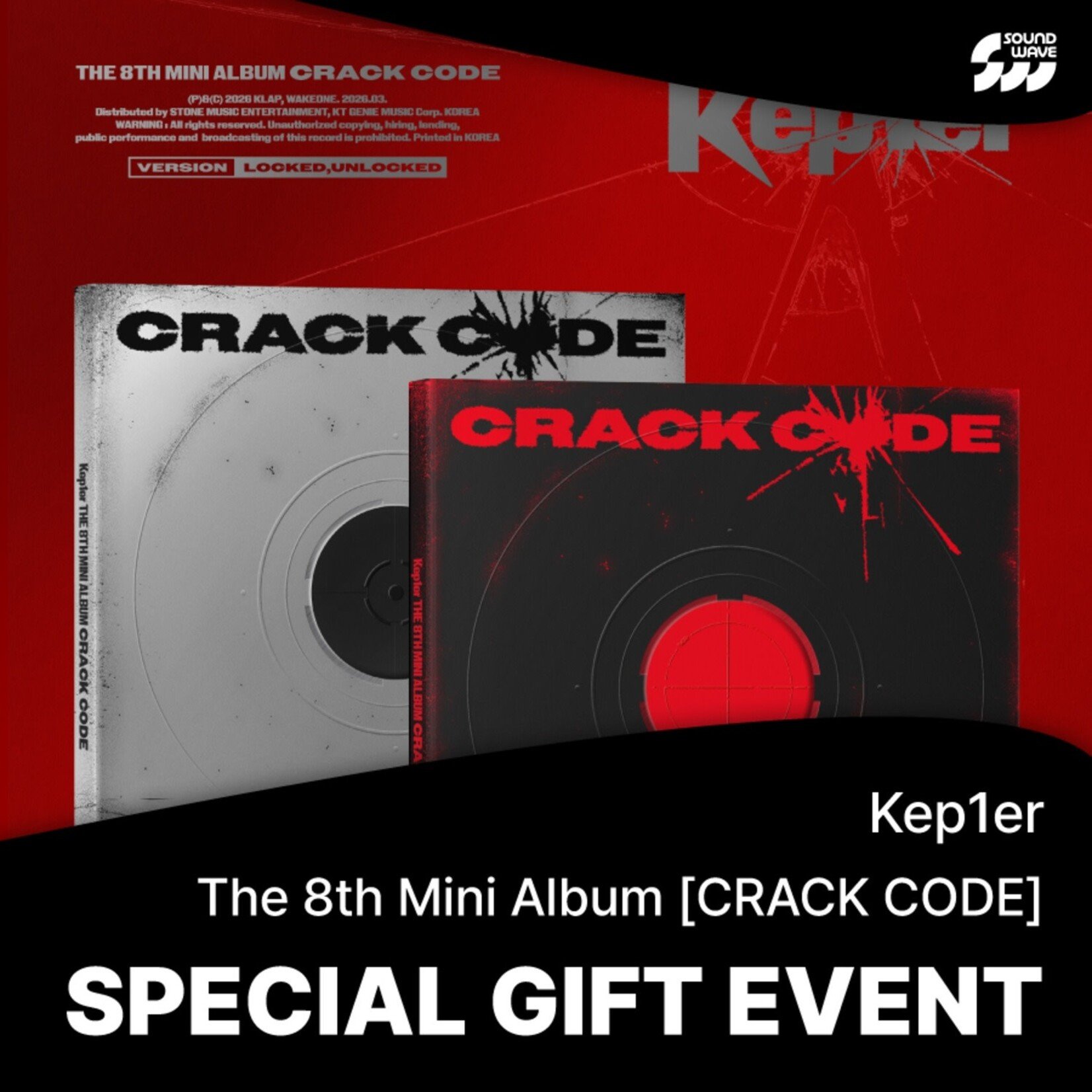 Kep1er Kep1er - THE 8TH MINI ALBUM [CRACK CODE] (Photobook Ver.) + Random Photocard (SW)