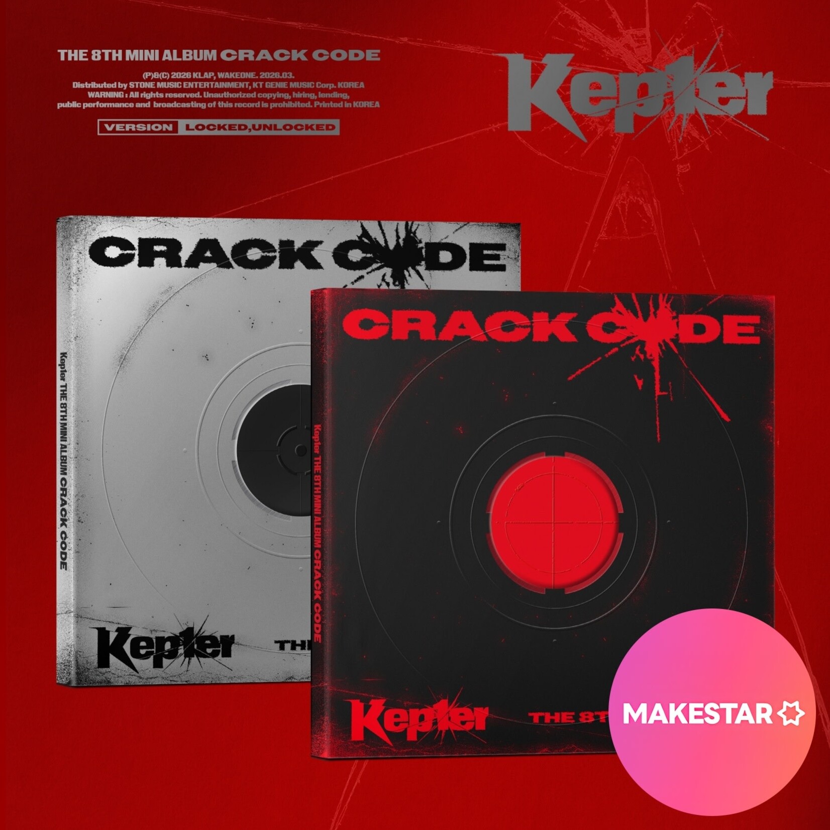 Kep1er Kep1er - THE 8TH MINI ALBUM [CRACK CODE] (Photobook Ver.) + Random Photocard (MAKESTAR)