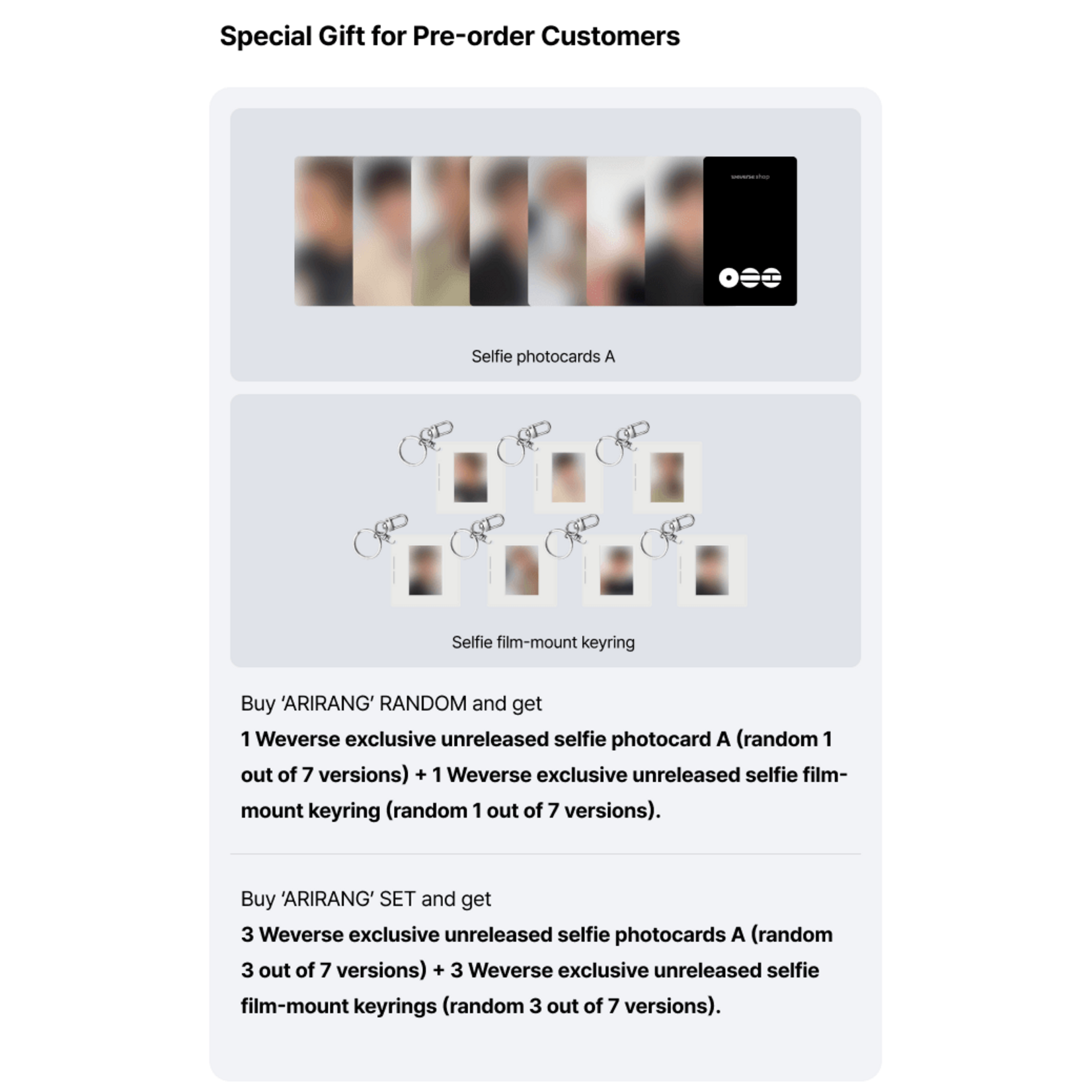 BTS BTS - [ARIRANG] (STANDARD Ver.) + Weverse Gift (WS)