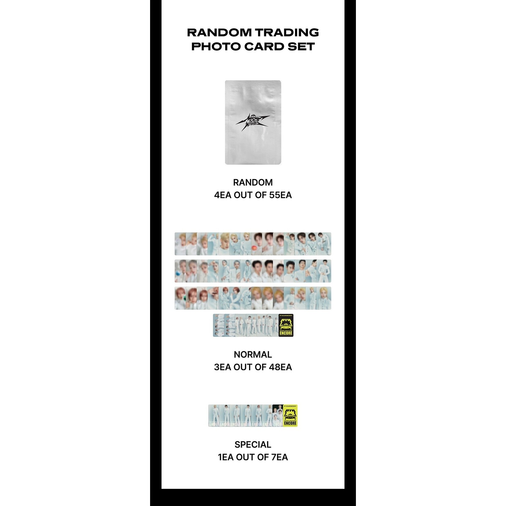 P1Harmony P1Harmony - 2026 P1Harmony LIVE [P1ustage H : MOST WANTED ENCORE] IN SEOUL OFFICIAL MERCH : RANDOM TRADING PHOTO CARD SET