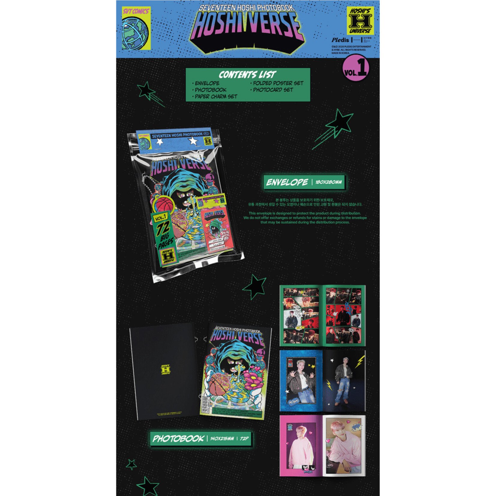 Seventeen HOSHI (SEVENTEEN) - PHOTOBOOK 'HOSHI VERSE' VOL.1 + Weverse Gift (WS)