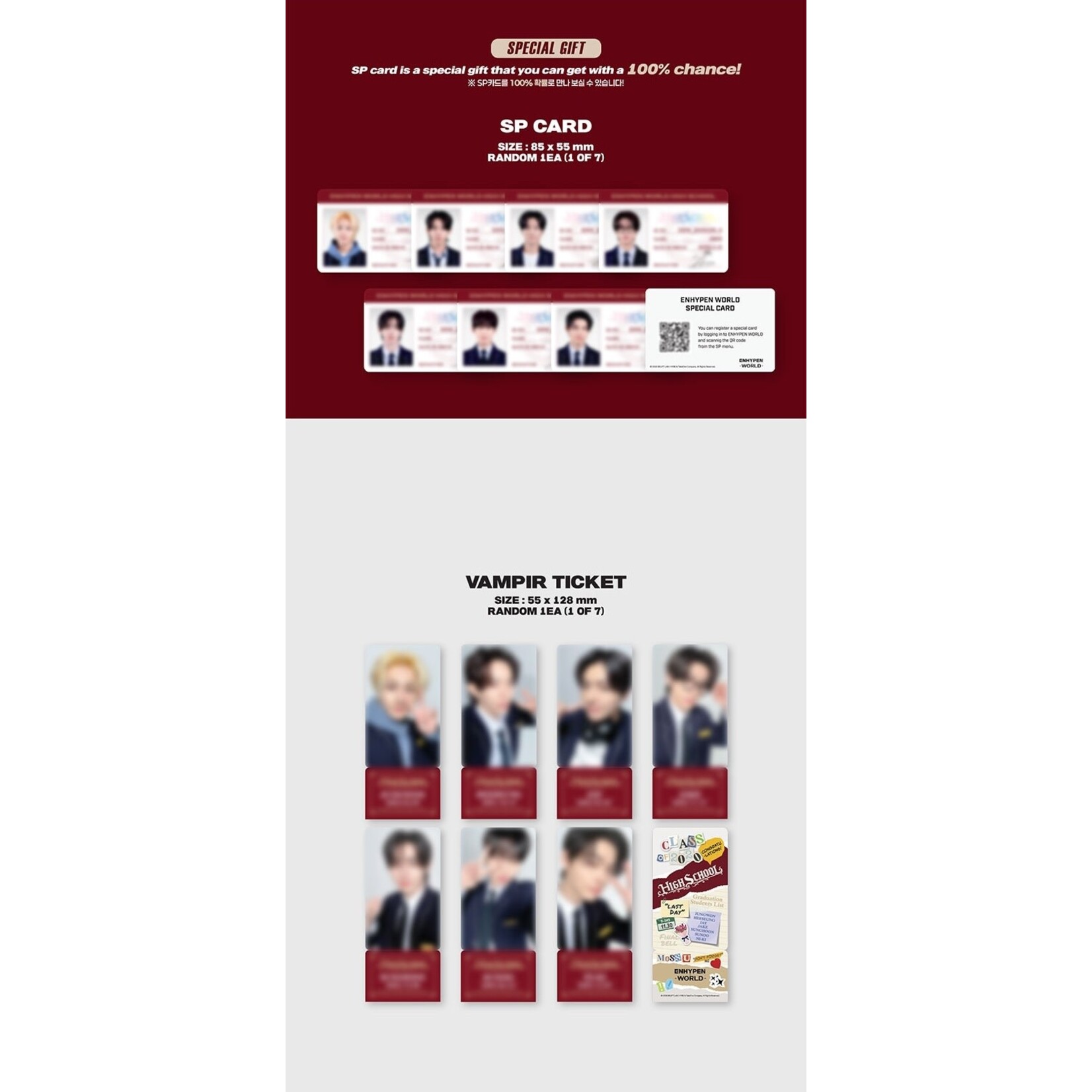 Enhypen ENHYPEN - [ENHYPEN WORLD COUPON CARD COLLECTION] HIGH SCHOOL SPECIAL ver.