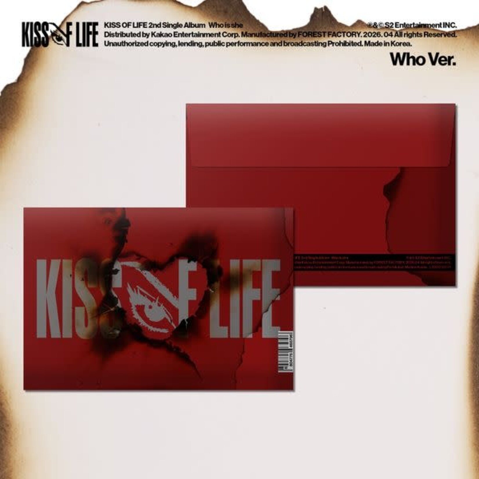 KISS OF LIFE KISS OF LIFE - 2nd Single Album [Who is she] (Who Ver.)