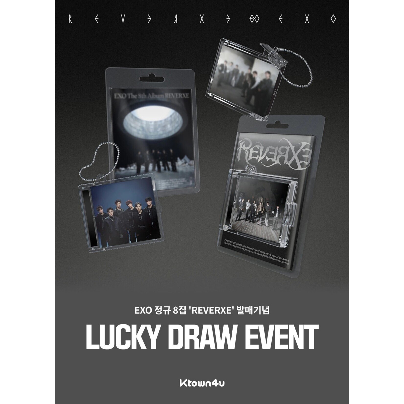 EXO (LUCKY DRAW) EXO - 8th Album [REVERXE] (Big SMini Ver.) (SMART ALBUM) + Random Photocard (KTOWN4U)
