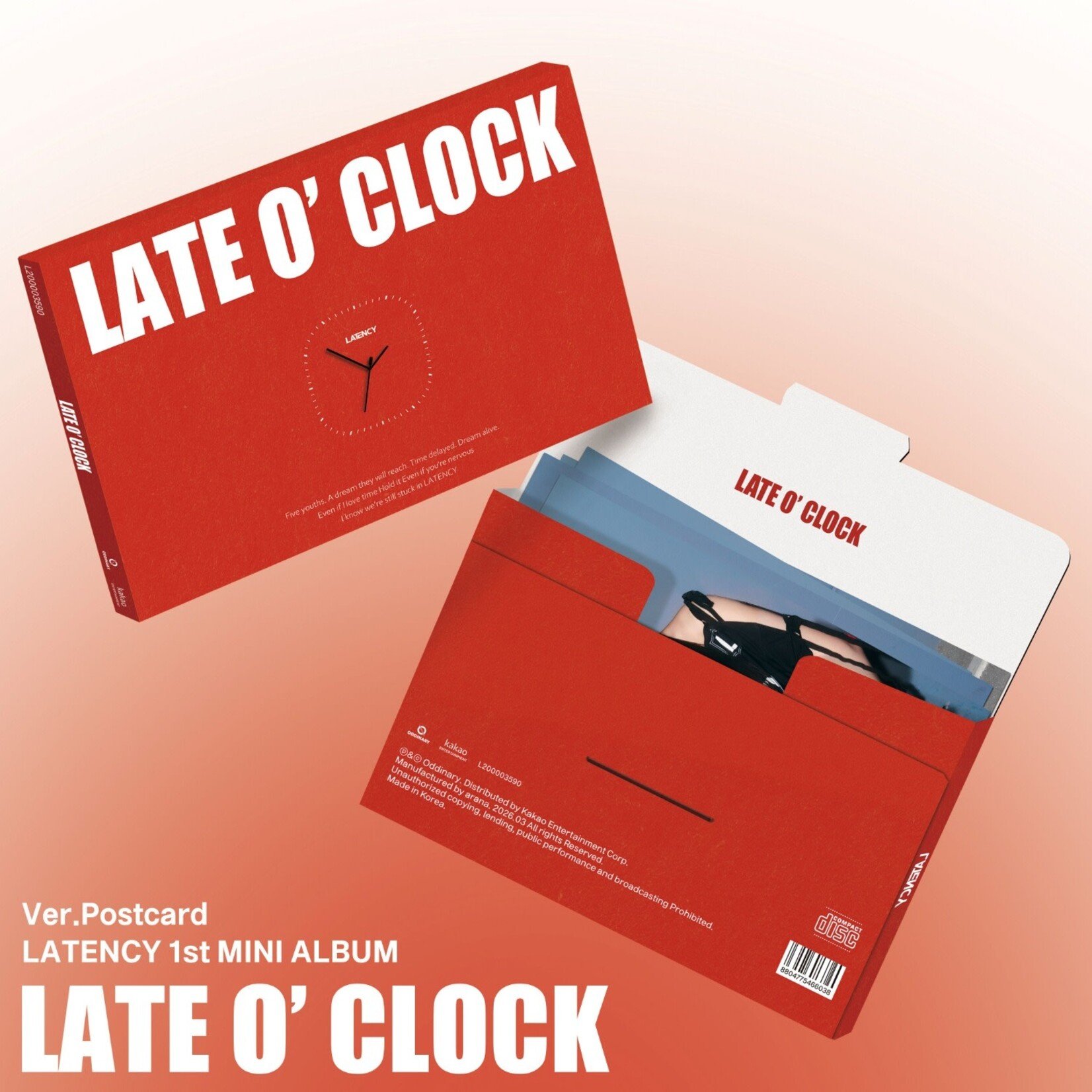 LATENCY LATENCY - 1st MiNi ALBUM [LATE O’ CLOCK] (Postcard Ver.)