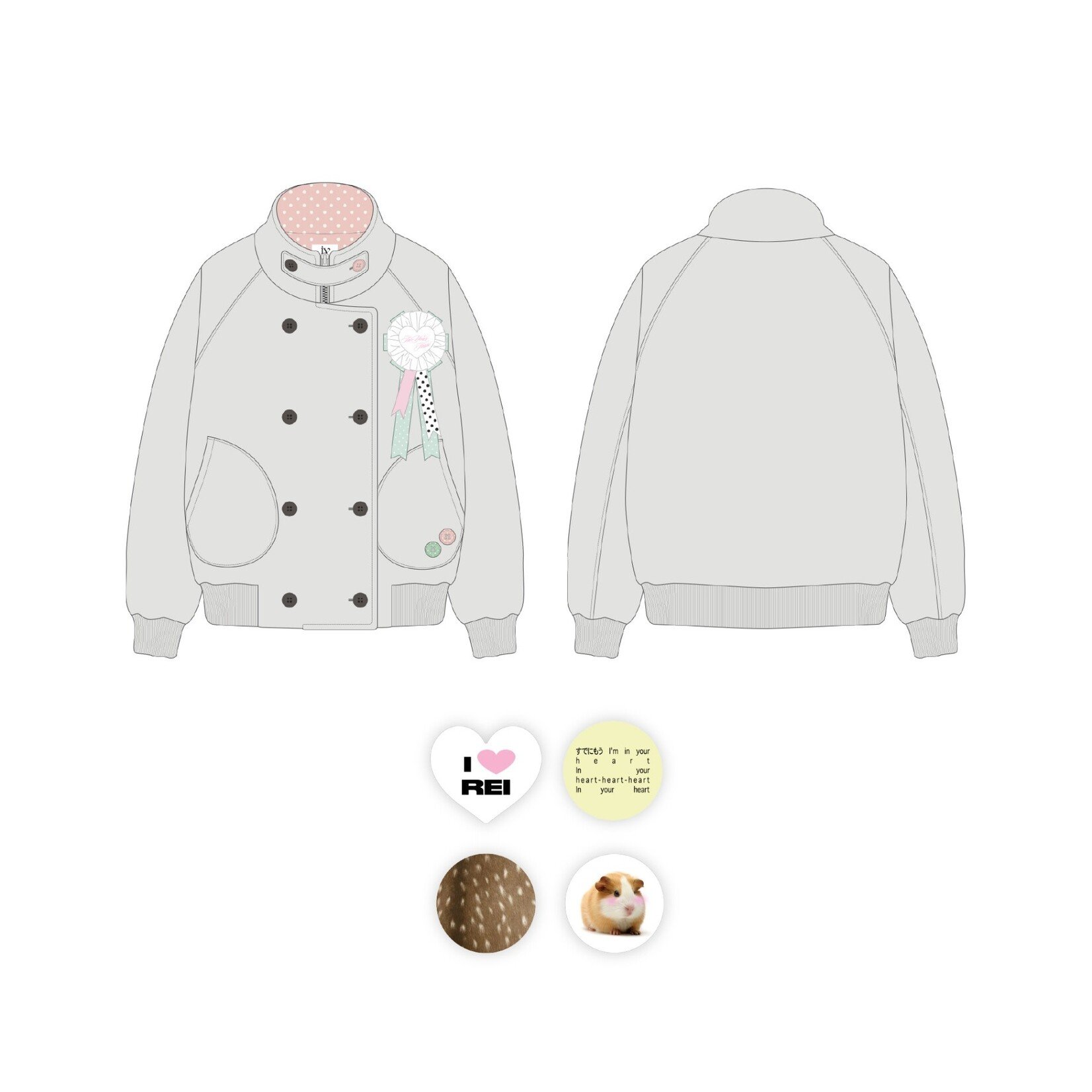 Ive IVE - 2026 IVE THE 4TH FAN CONCERT [DIVE into IVE] OFFICIAL MD : FLEECE JACKET SET by Rei