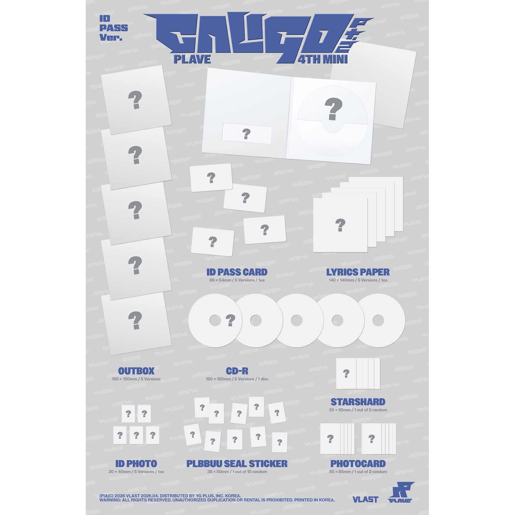 PLAVE PLAVE - 4th Mini Album 'Caligo Pt.2' (ID PASS Ver.)