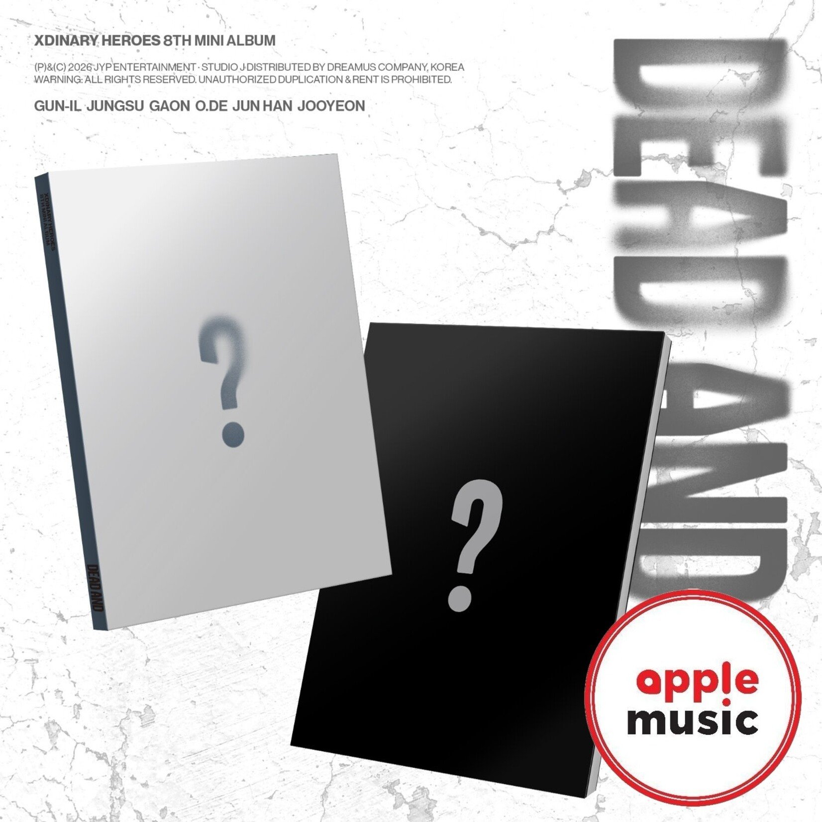 Xdinary Heroes Xdinary Heroes - 8TH Mini Album DEAD AND (Photobook ver.) + Random Photocard (APPLE MUSIC)