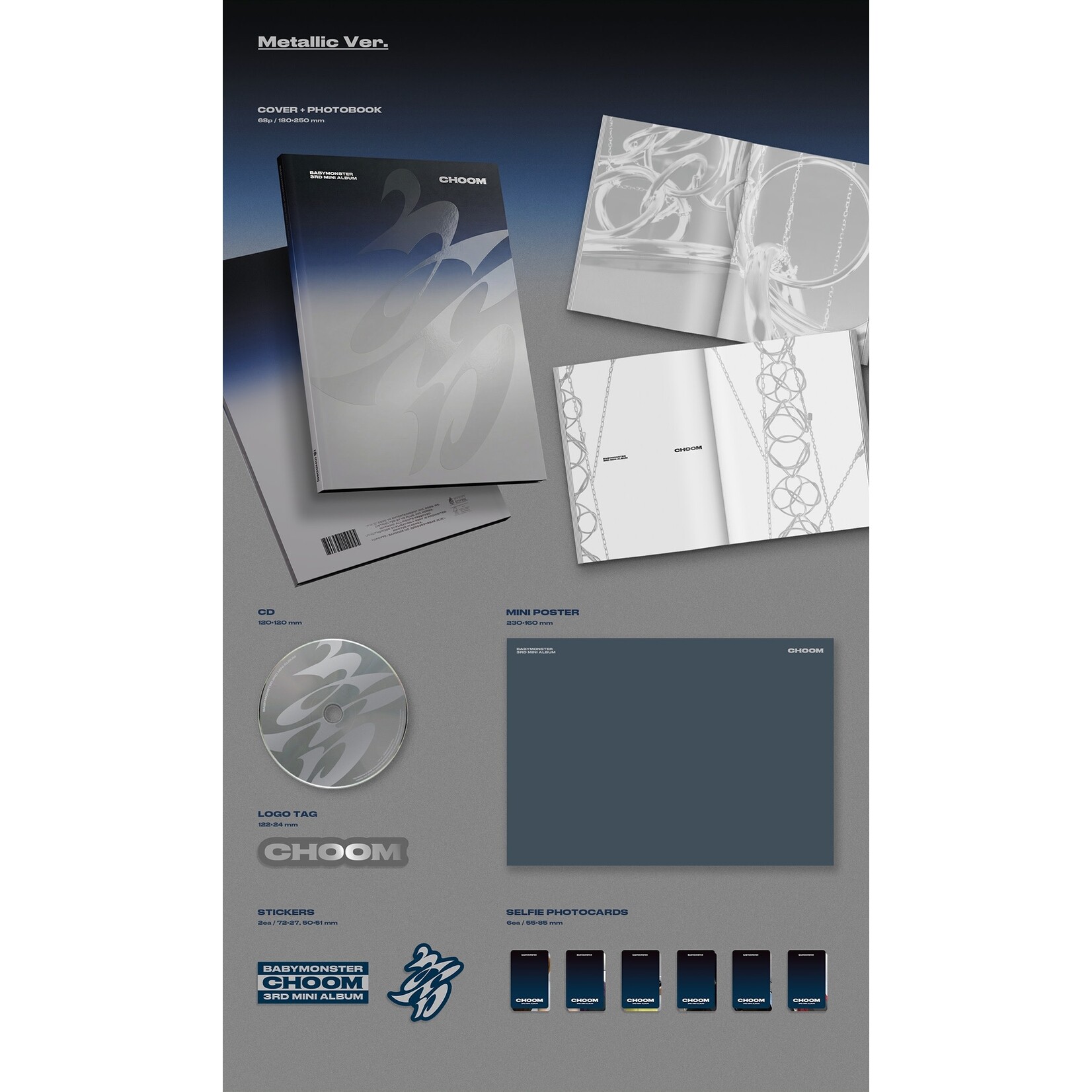 BABYMONSTER BABYMONSTER - 3rd MINI ALBUM [CHOOM] (Photobook Ver.) + Weverse Gift (WS)