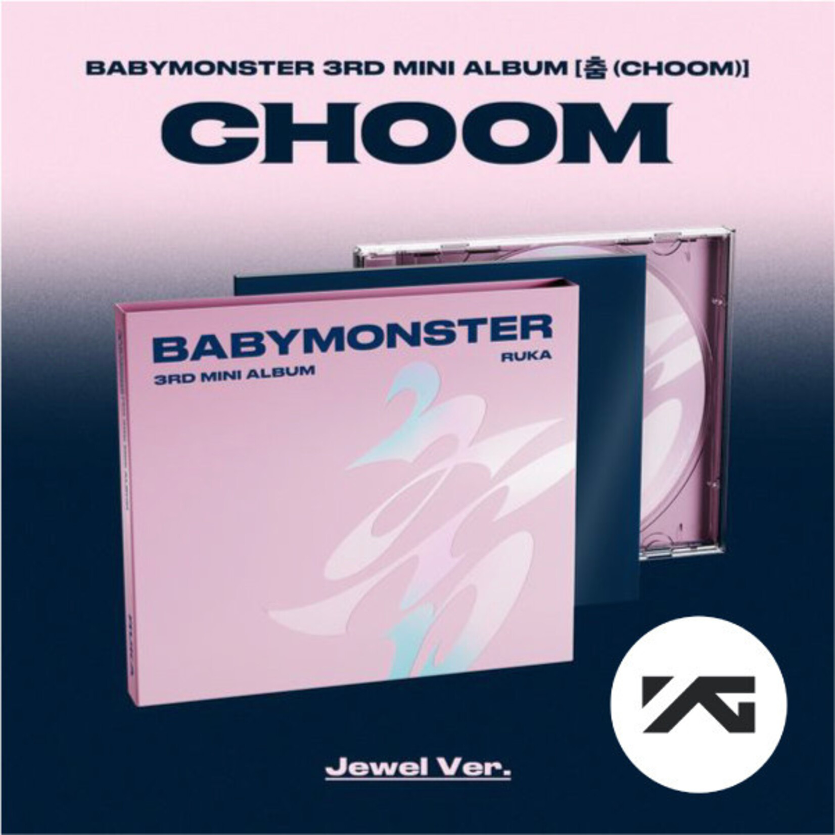 BABYMONSTER BABYMONSTER - 3rd MINI ALBUM [CHOOM] (Jewel Ver.) + Random Photocard (YG SELECT)