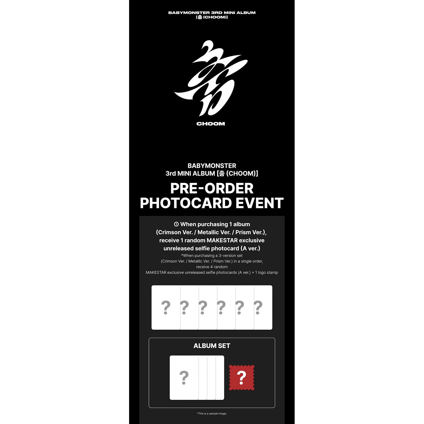 BABYMONSTER BABYMONSTER - 3rd MINI ALBUM [CHOOM] (Photobook Ver.) + Random Photocard (MAKESTAR)