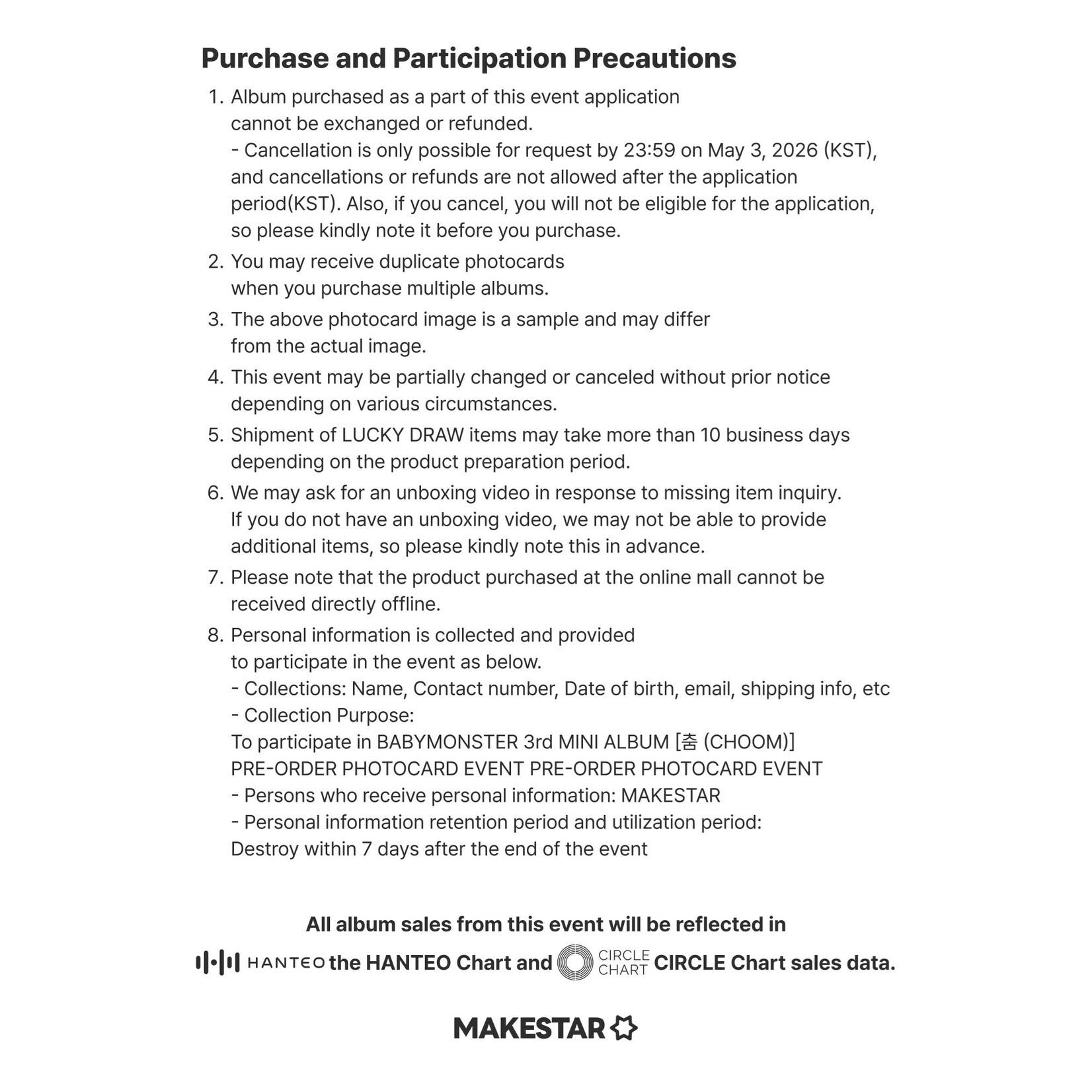 BABYMONSTER BABYMONSTER - 3rd MINI ALBUM [CHOOM] (Jewel Ver.) + Random Photocard (MAKESTAR)